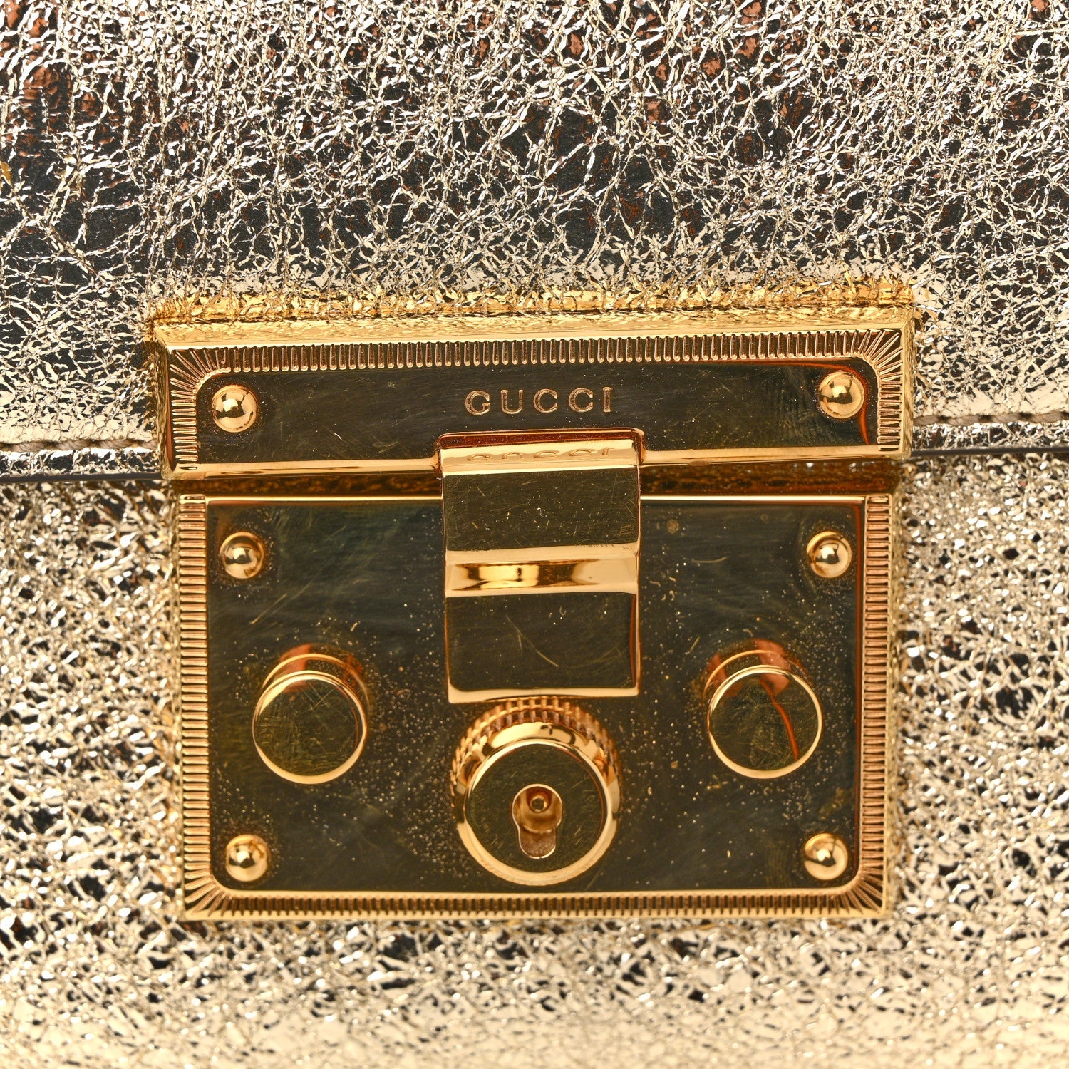 Galassia Small Padlock Shoulder Bag Platino