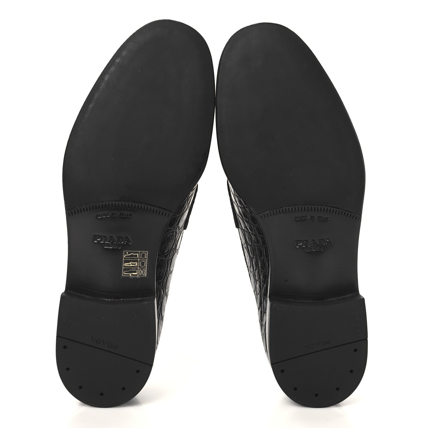 Crocodile Mens Loafers 7 Black