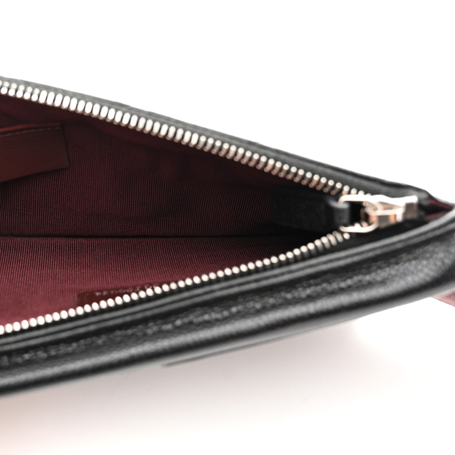Caviar Quilted Zip Phone Case Black