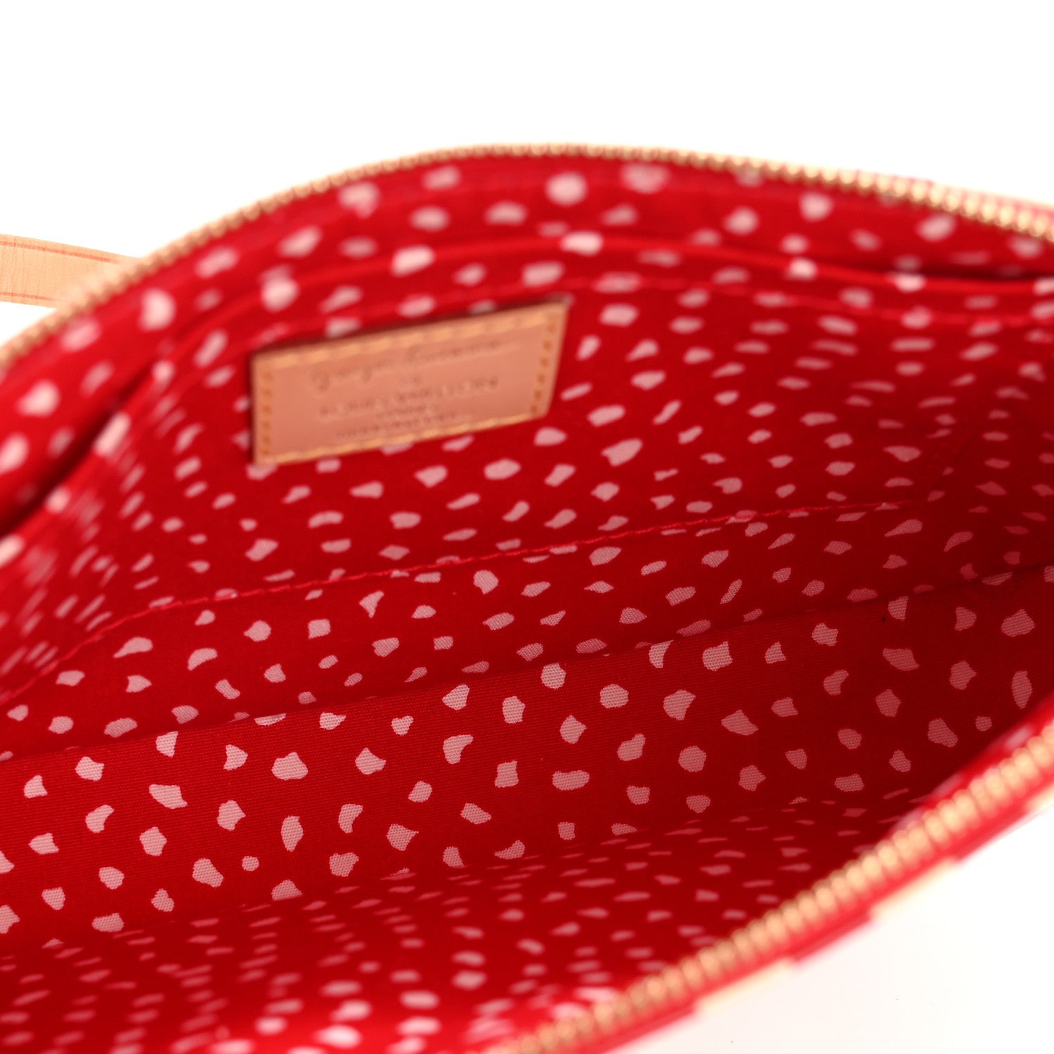 Vernis Kusama Infinity Dots Pochette Accessories Red