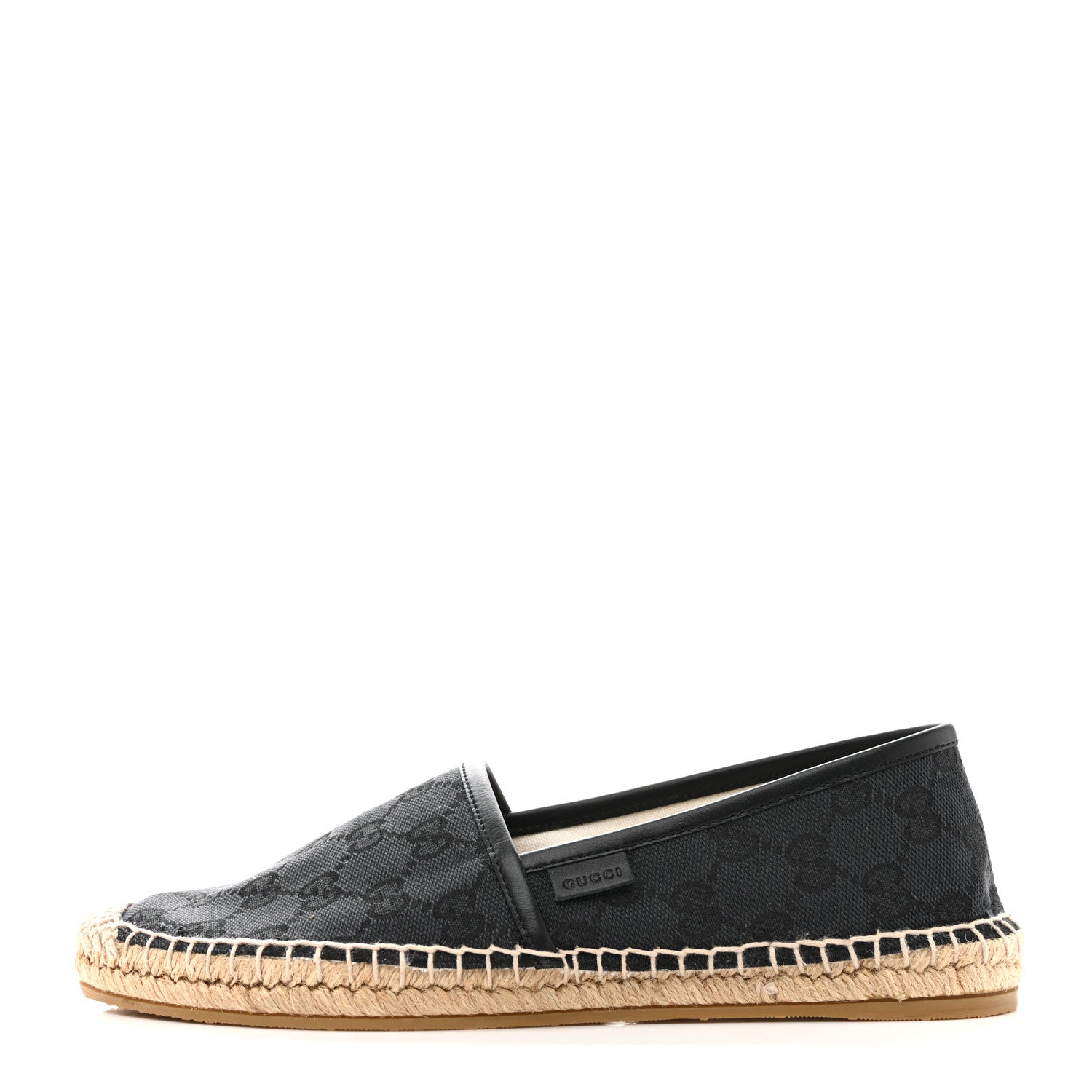 Monogram Espadrilles 37 Black