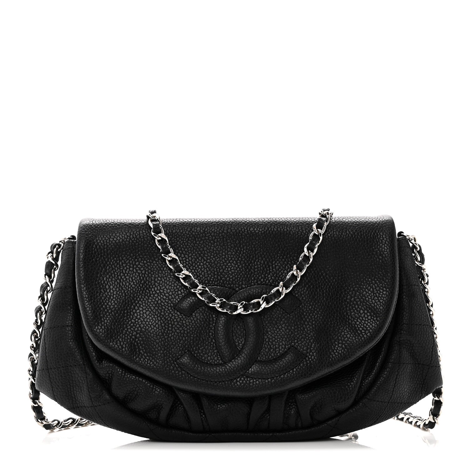 Caviar Half Moon Wallet On Chain WOC Black