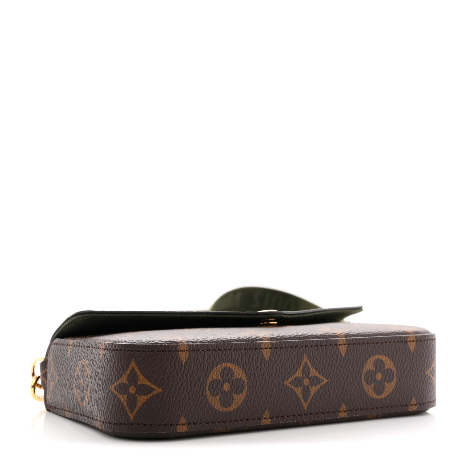Monogram Felicie Strap & Go Kaki