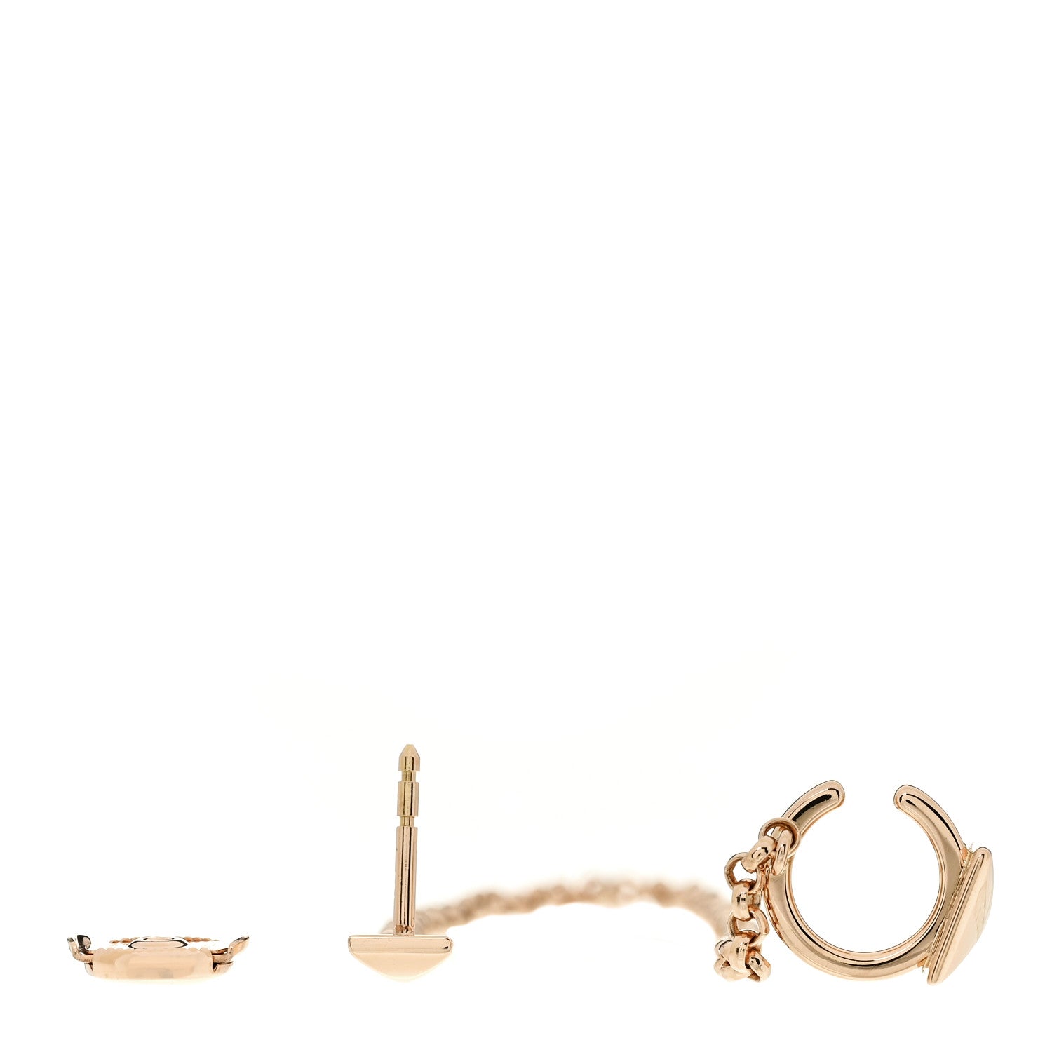 18K Rose Gold Clou d'H Right Climber Earring