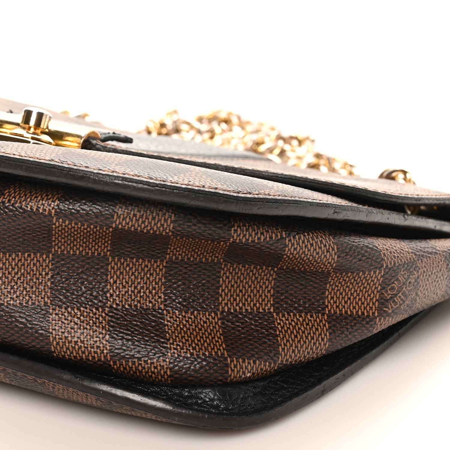Damier Ebene Cuir Taurillon Wight Black