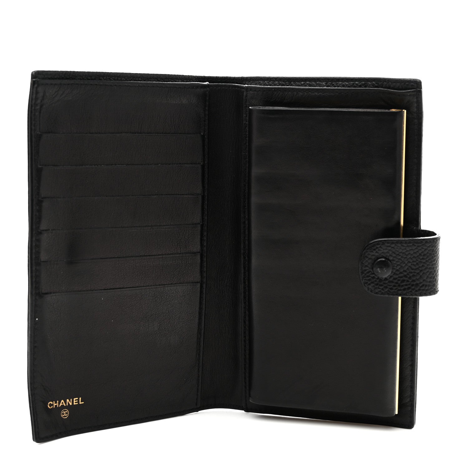 Caviar Timeless CC French Wallet Black