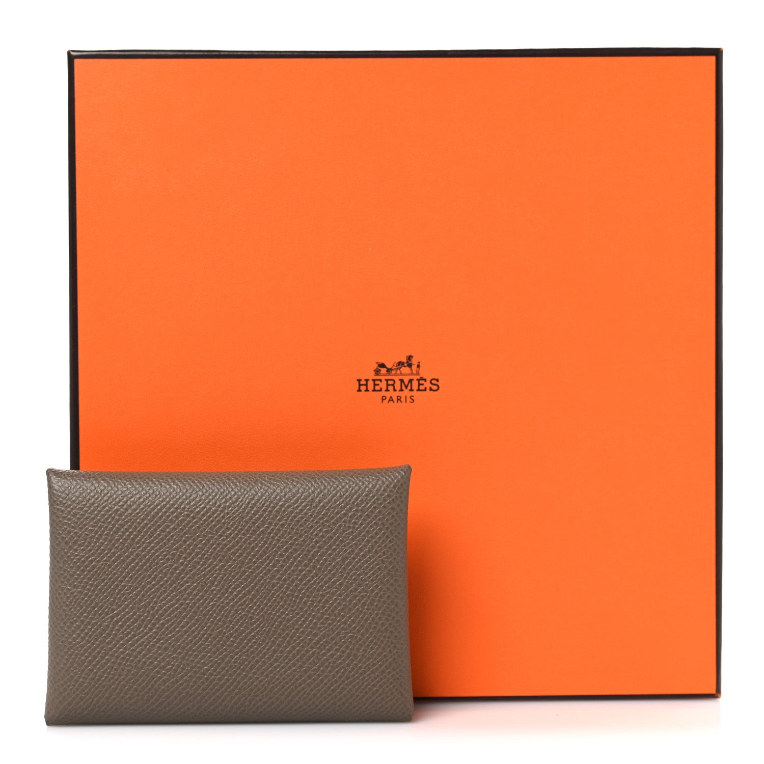 Epsom Calvi Duo Card Case Etoupe