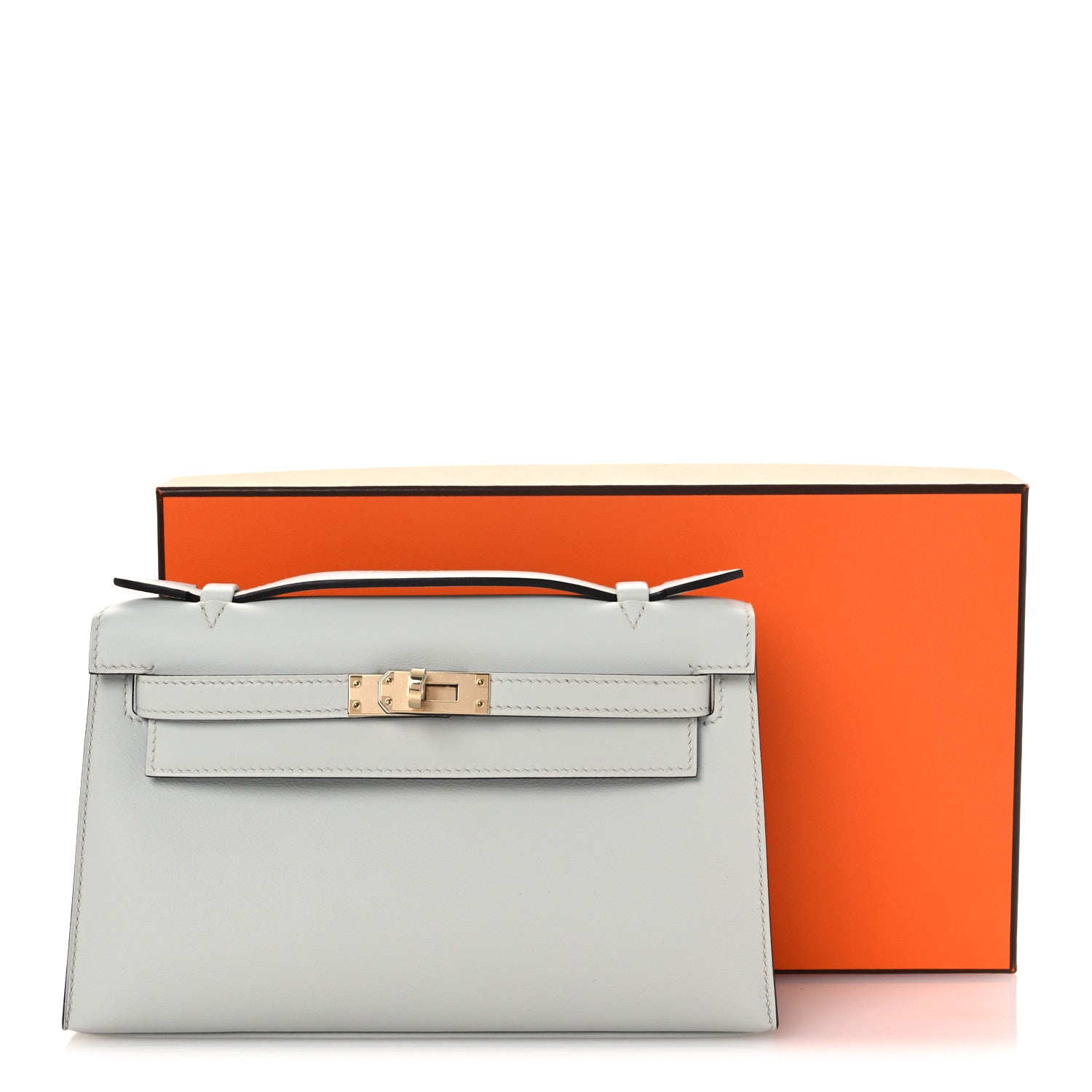 Swift Kelly Pochette Clutch Gris Platine