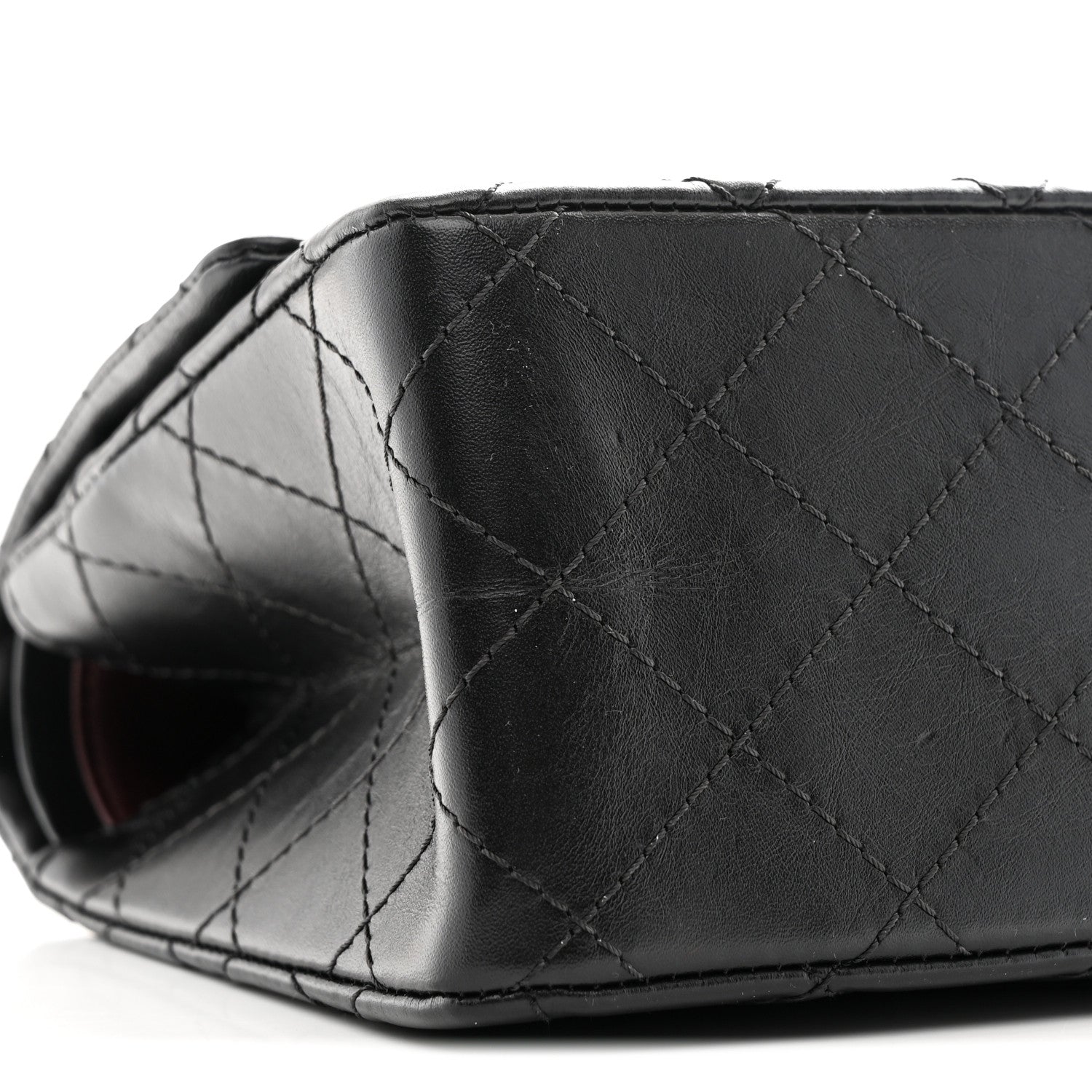 Aged Calfskin Quilted 2.55 Reissue 226 Flap Black