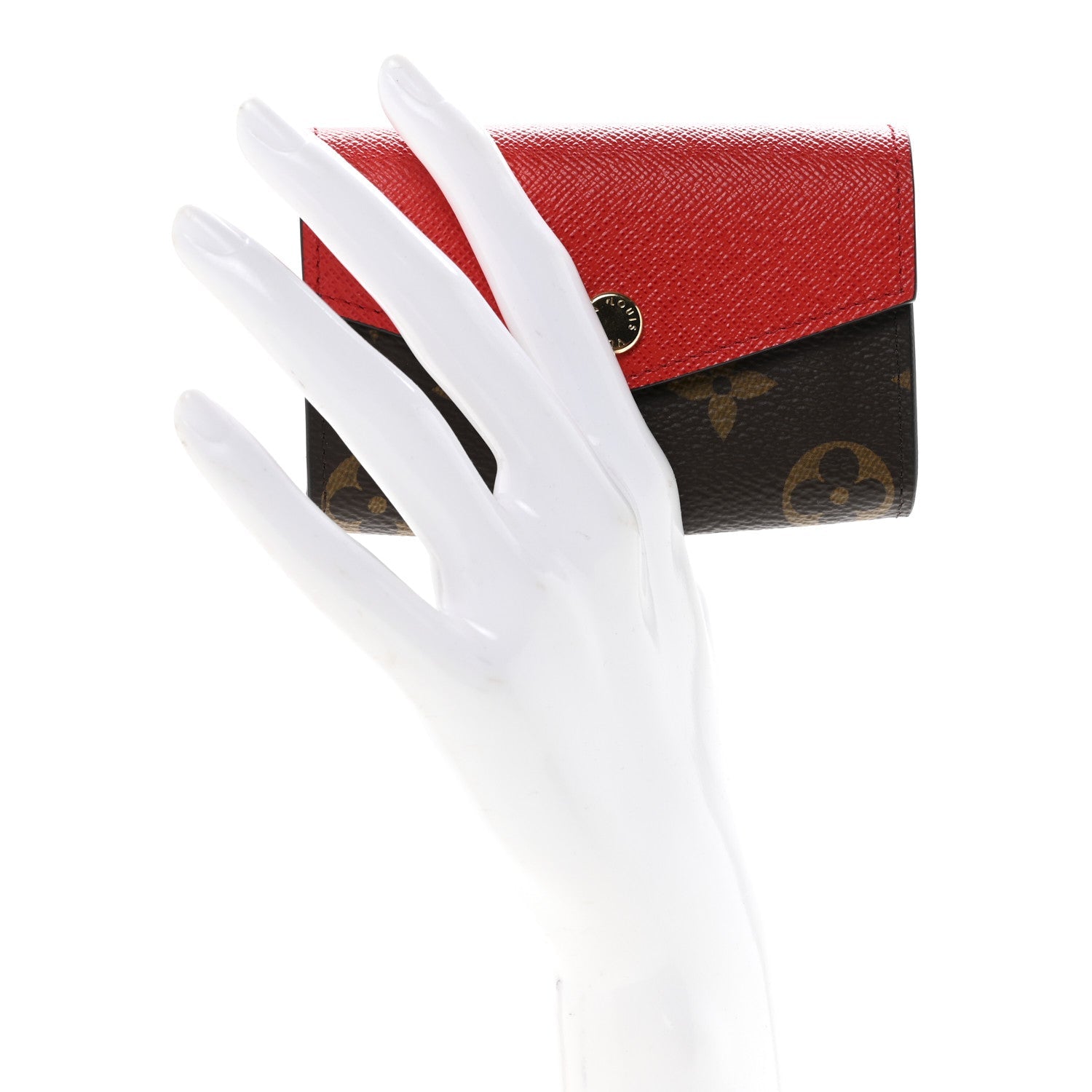 Monogram Sarah Multicartes Coquelicot