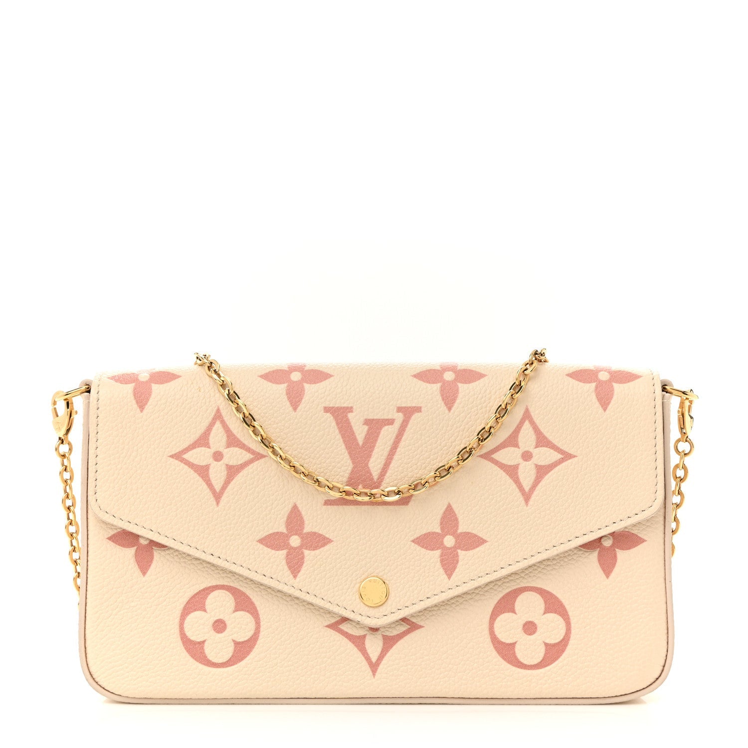 Empreinte Monogram Giant By The Pool Felicie Pochette Chain Wallet Creme Rose Trianon