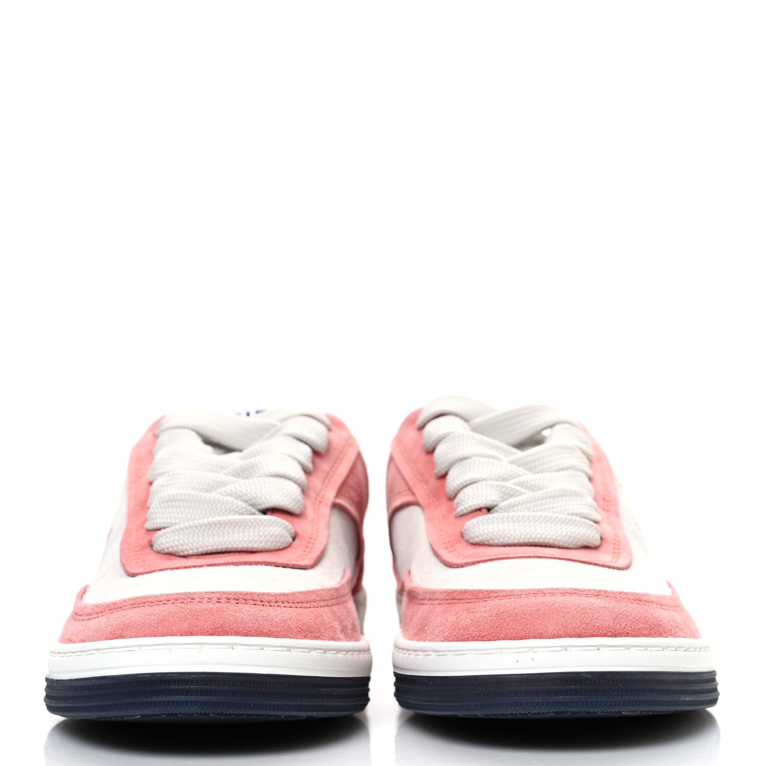 Suede Kidskin Womens CC Sneakers 35.5 White Pink