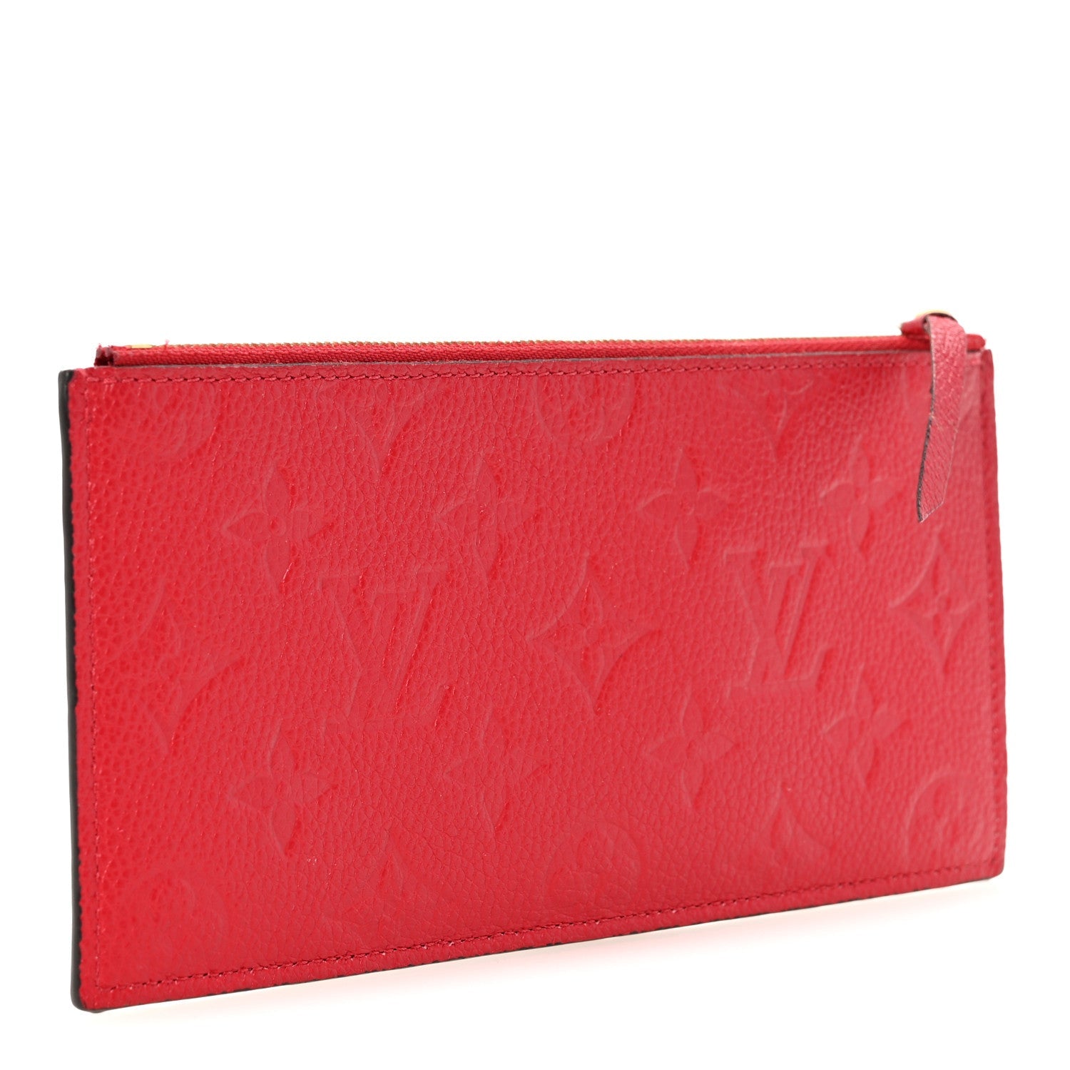Empreinte Felicie Chain Wallet Zippered Insert Scarlet