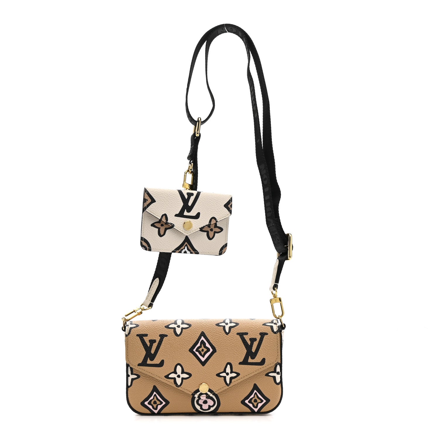 Monogram Wild At Heart Felicie Strap & Go Arizona Creme