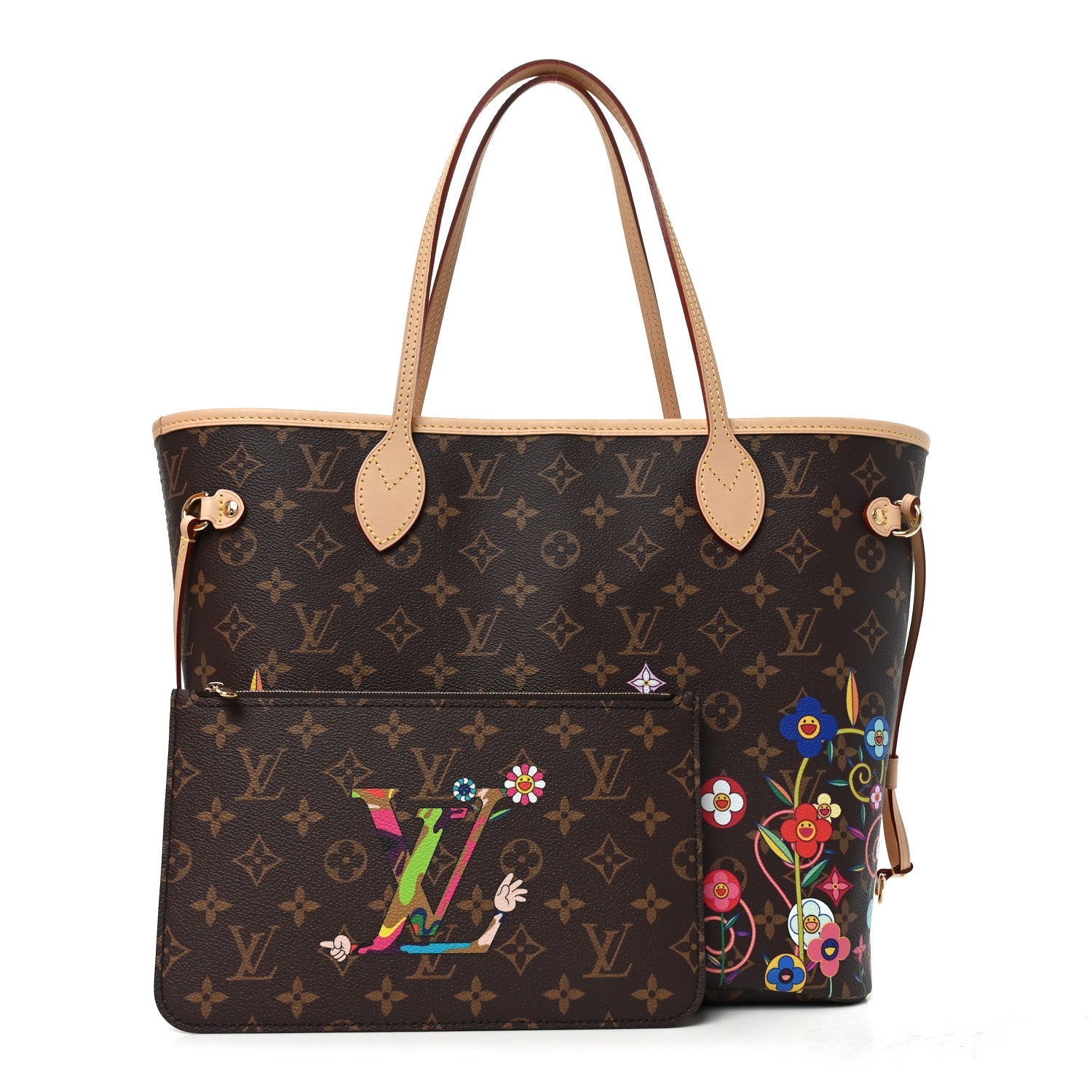 LV X TM Monogram Flowers Neverfull MM