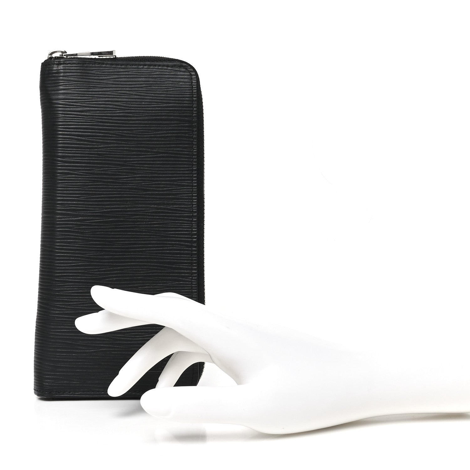 Epi Zippy Vertical Wallet Black