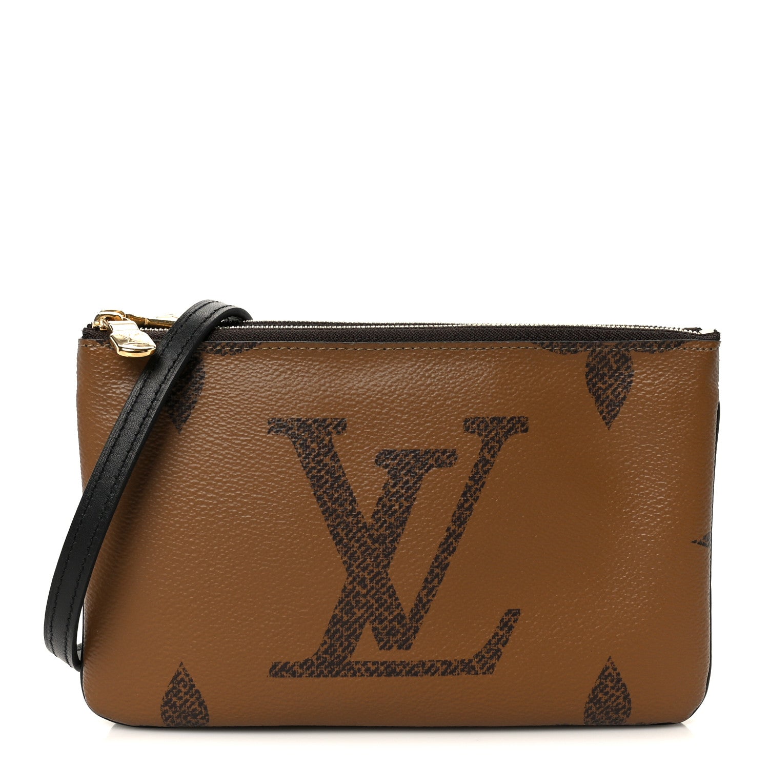 Reverse Monogram Giant Double Zip Pochette
