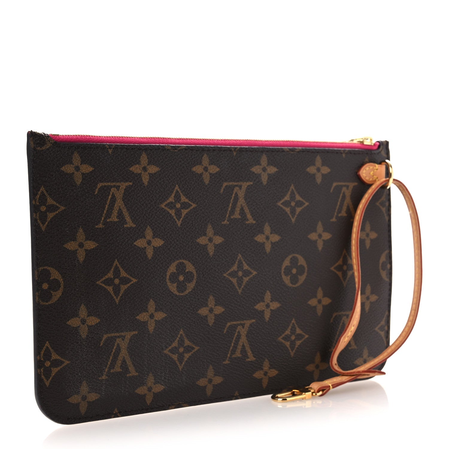 Monogram Neverfull MM GM Pochette Fuchsia