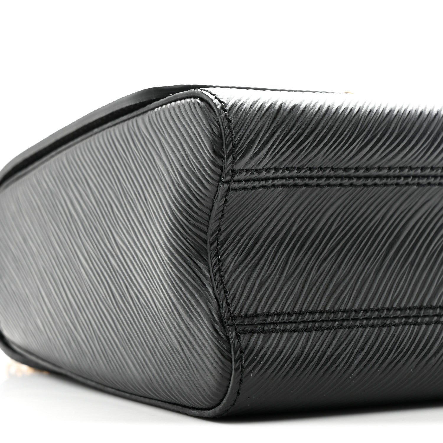 Epi Sequins Twist Shoulder Bag MM Black