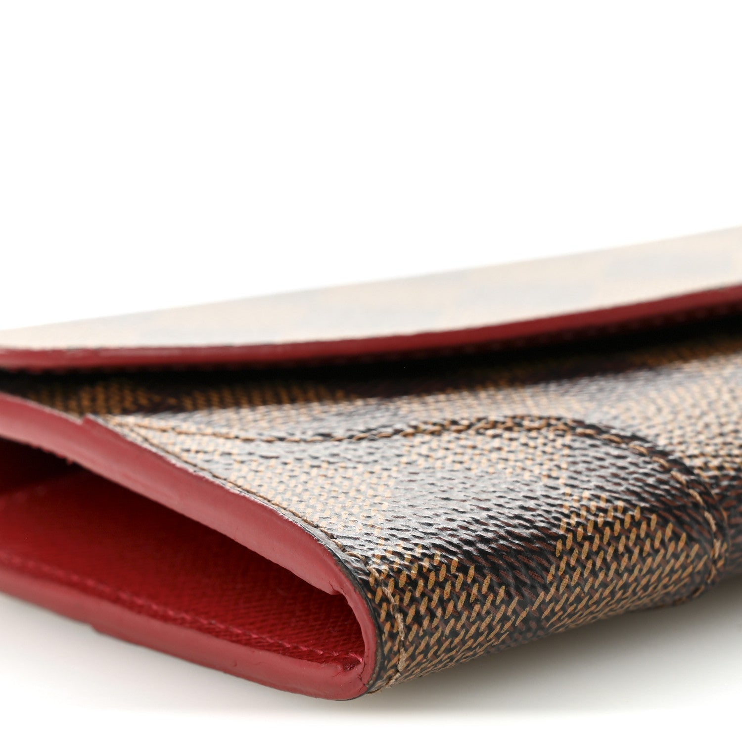 Damier Ebene Caissa Wallet Cherry