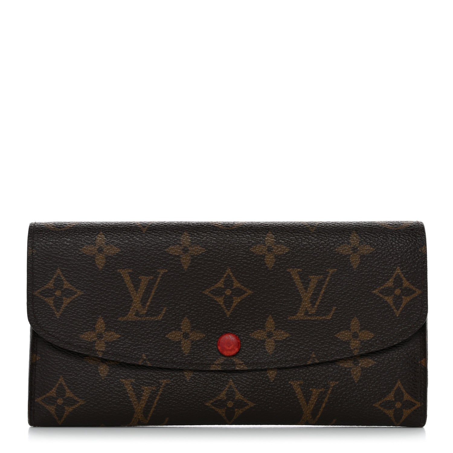 Monogram Emilie Wallet Red