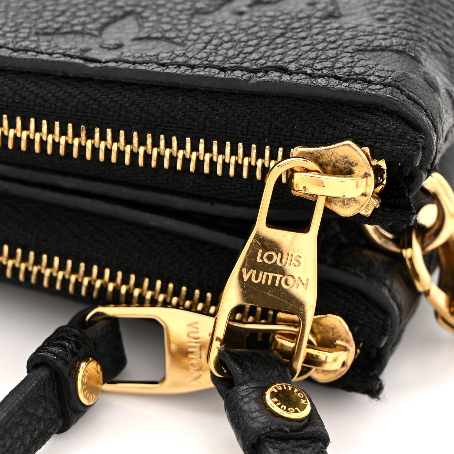 Empreinte Double Zip Pochette Black