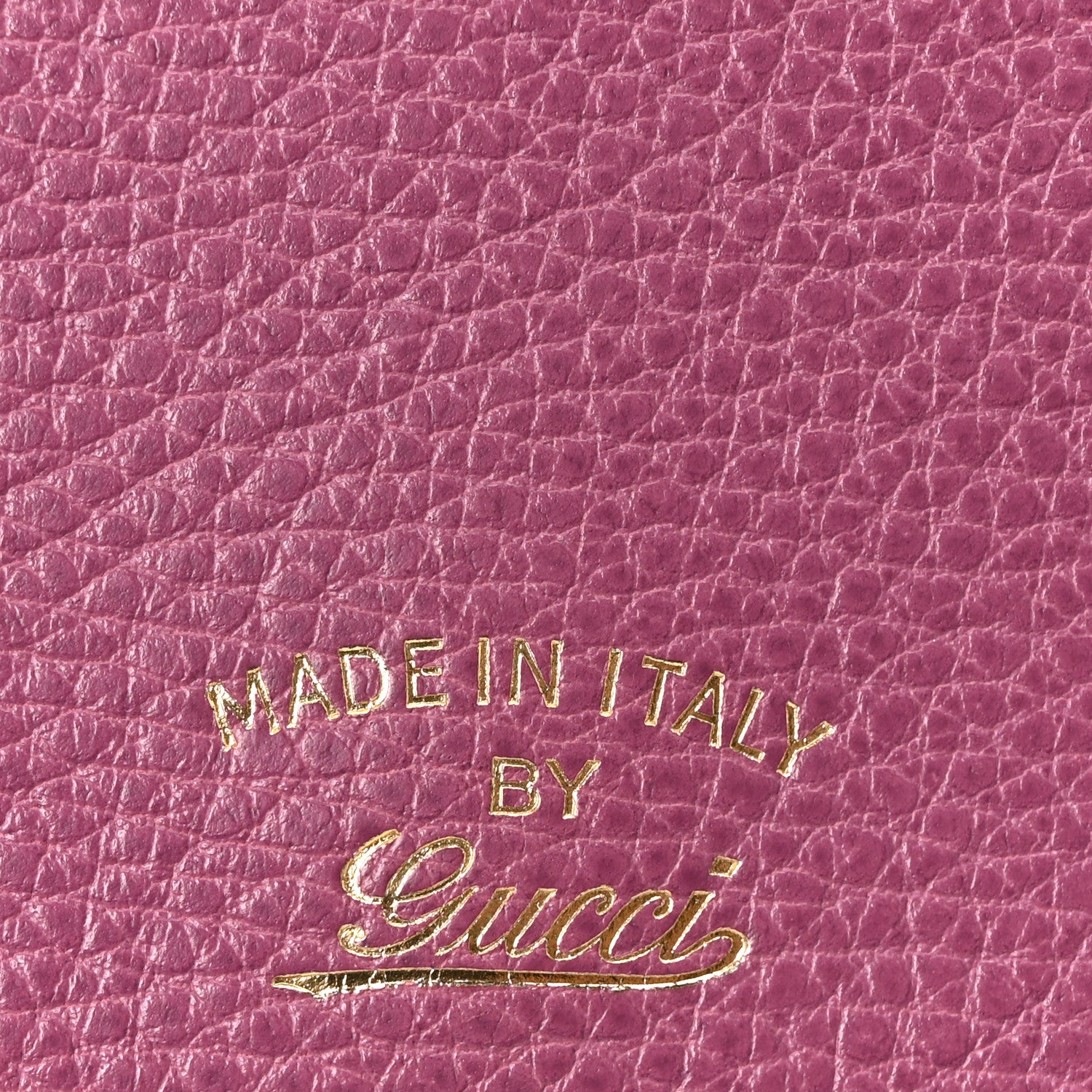 Dollar Calfskin Mini Swing Wallet Bag Purple