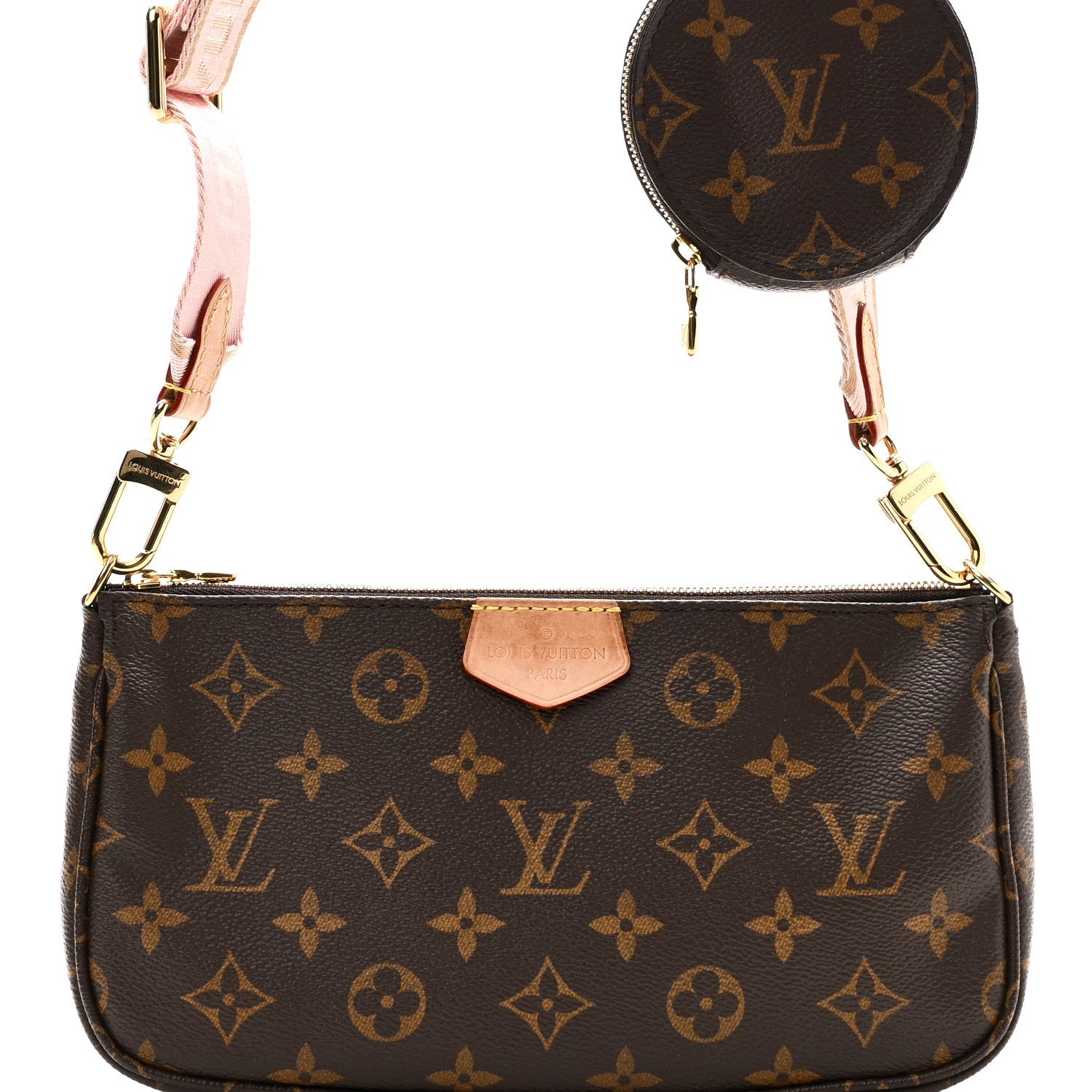 Monogram Multi Pochette Accessories Large Pochette Rose Clair