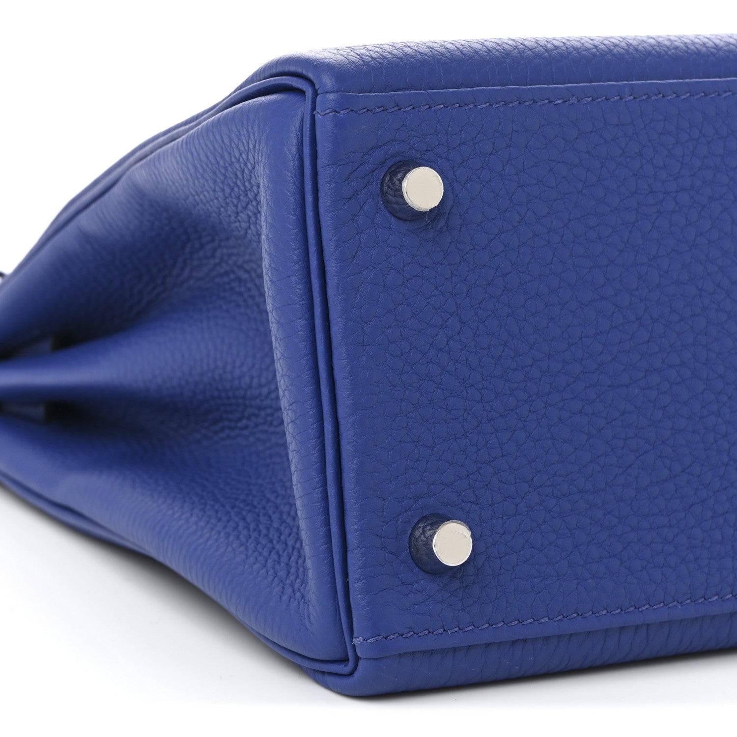 Togo Au Galop Kelly Retourne 28 Bleu Electrique Bleu Indigo Lime