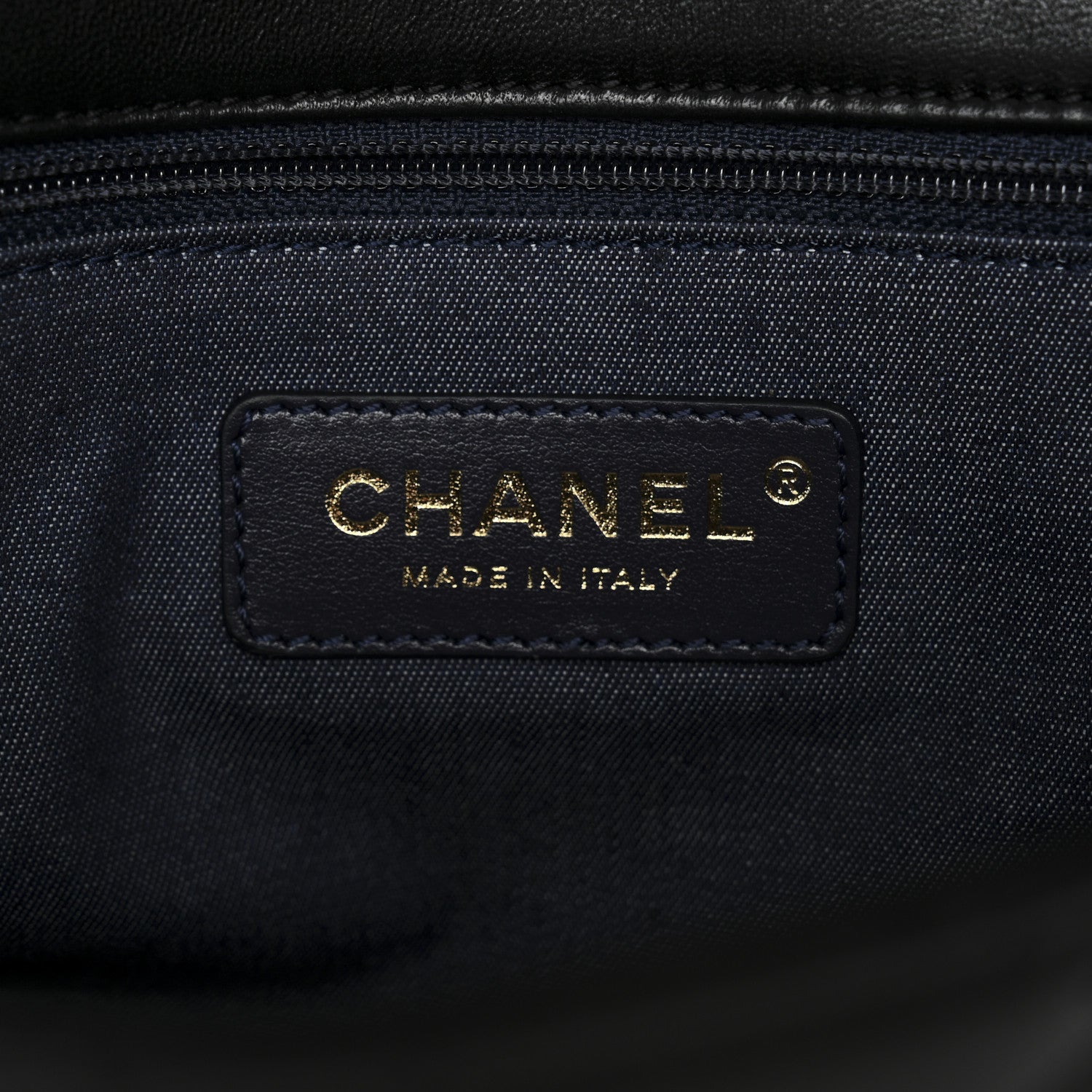 Lambskin Quilted Resin Bi-Color Chain Flap Bag Black
