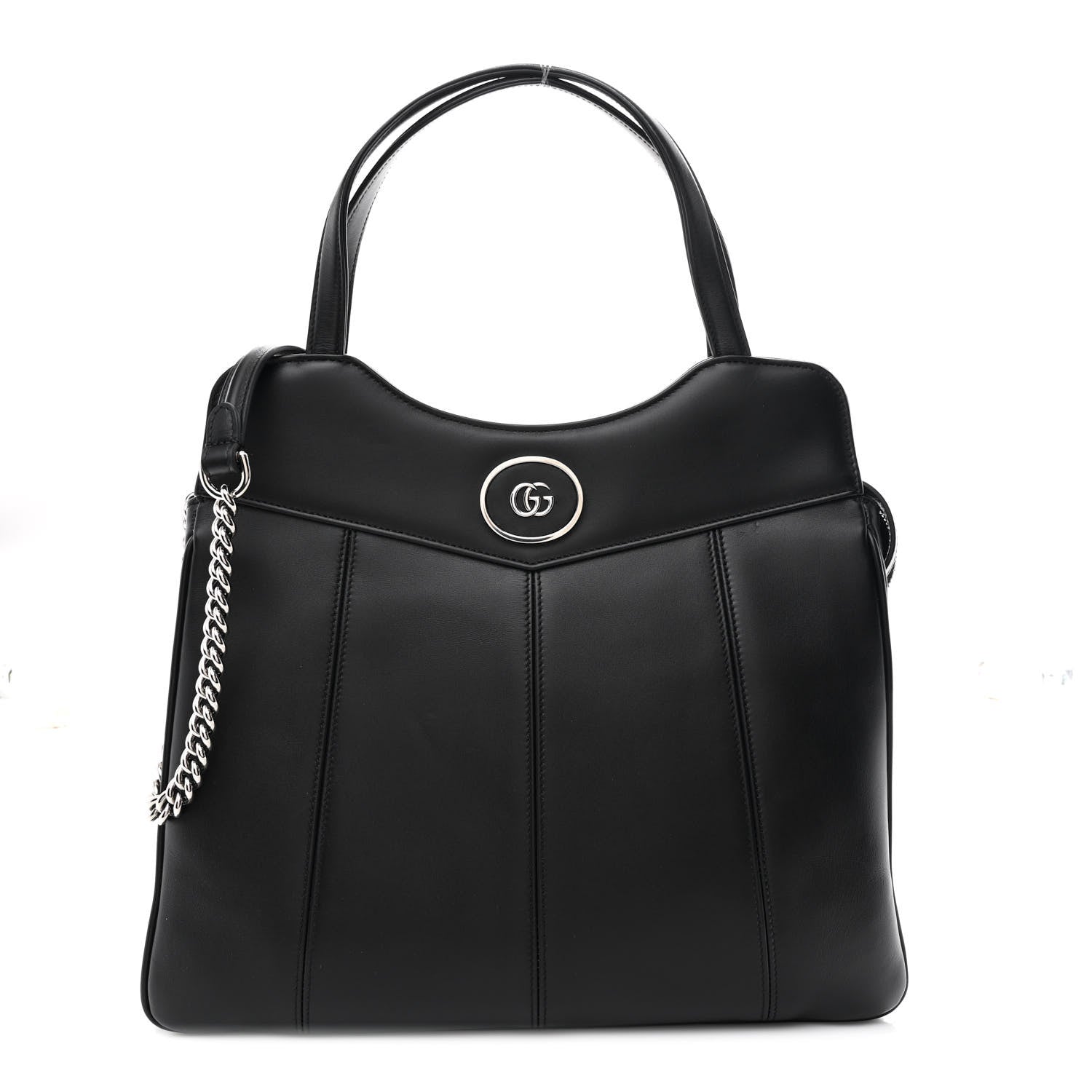 Calfskin Petite GG Medium Tote Bag Black
