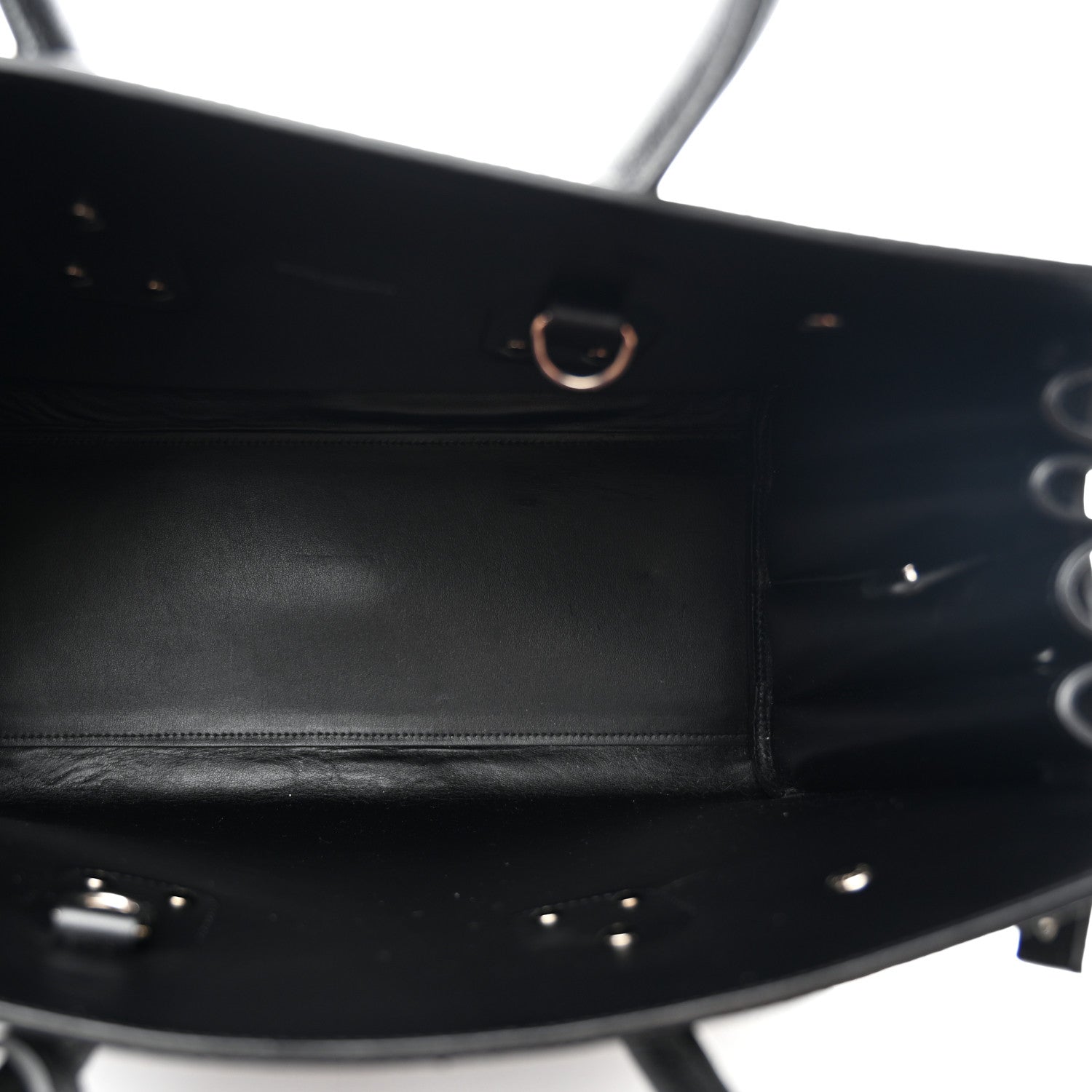 Grained Calfskin Small Sac De Jour Black