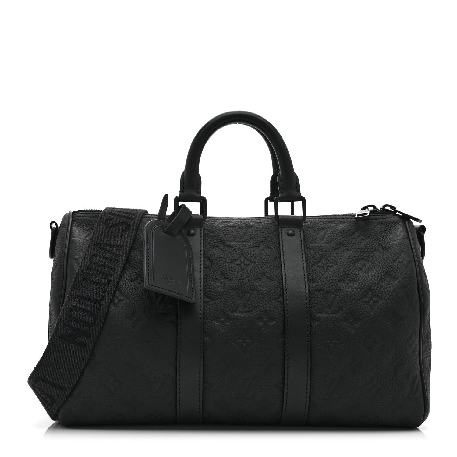 Monogram Taurillon Keepall Bandouliere 35 Black
