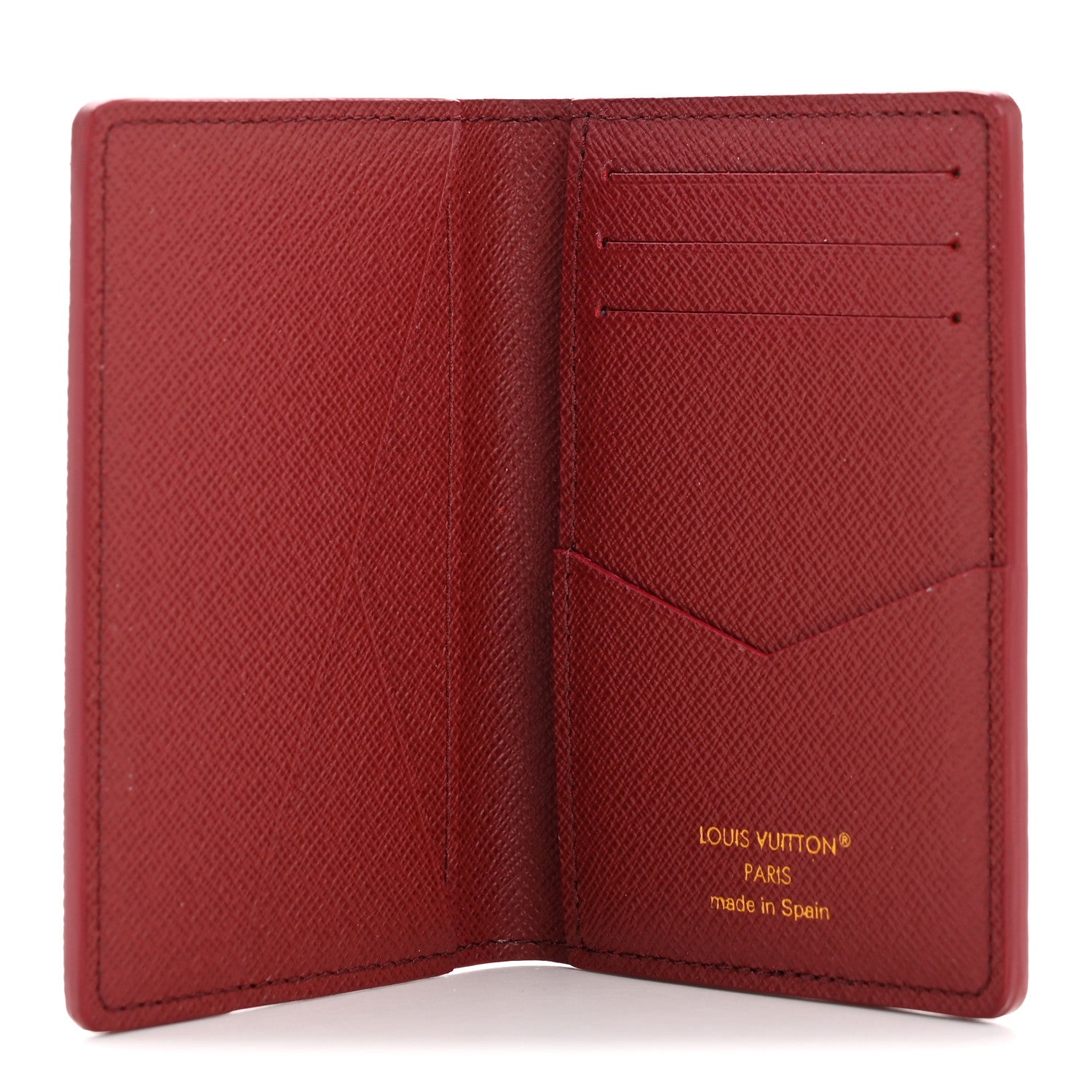 Monogram Heritage Pocket Organizer Red Stripes