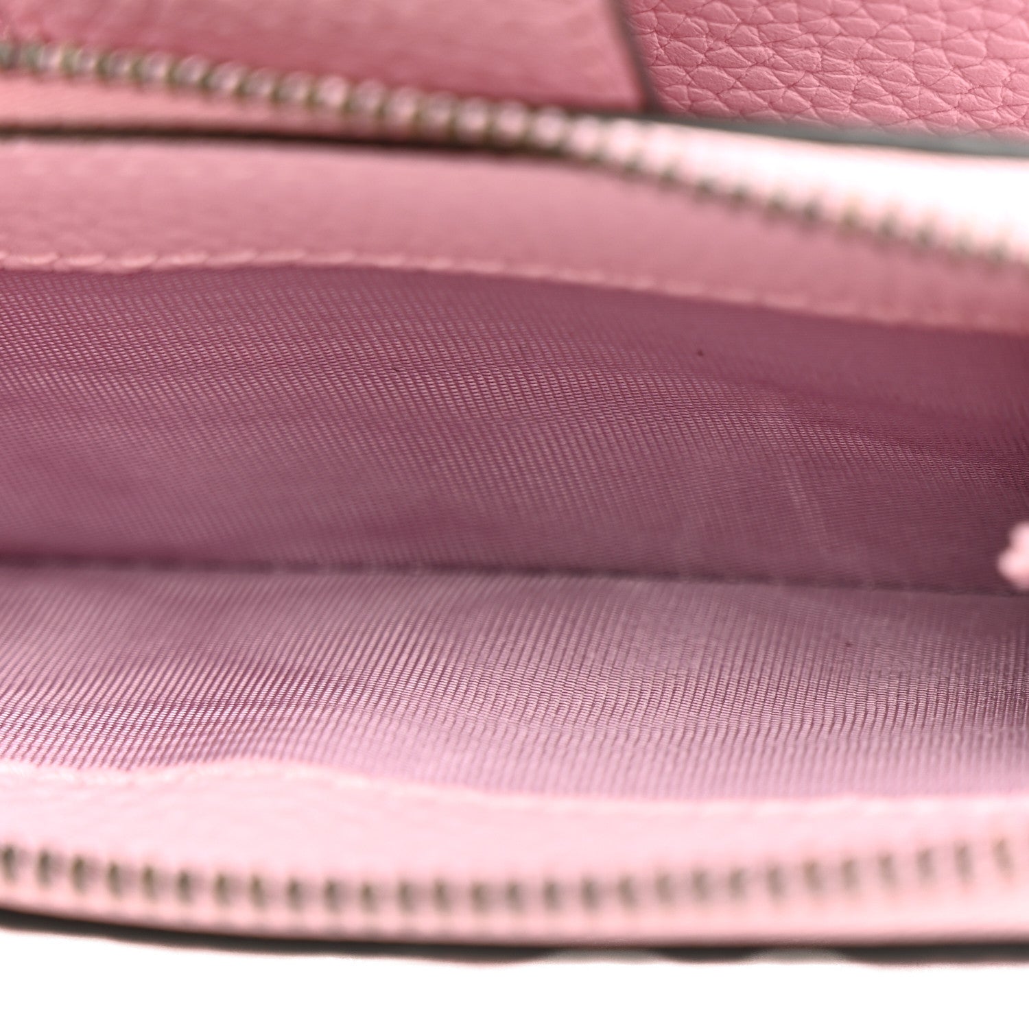 Piuma Calfskin Medium Bamboo Double G Wallet Pink