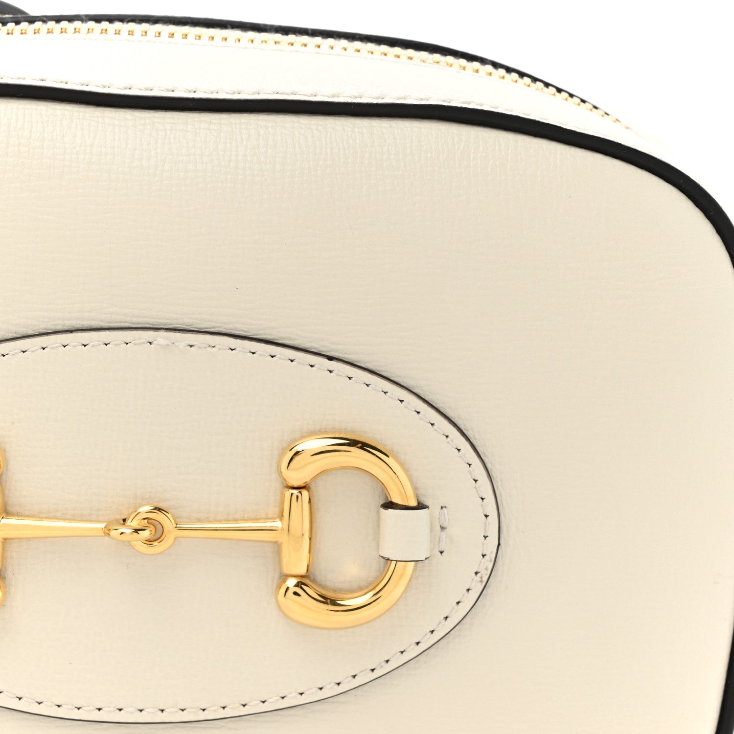 Azalea Calfskin Mini Horsebit 1955 Camera Shoulder Bag Mystic White