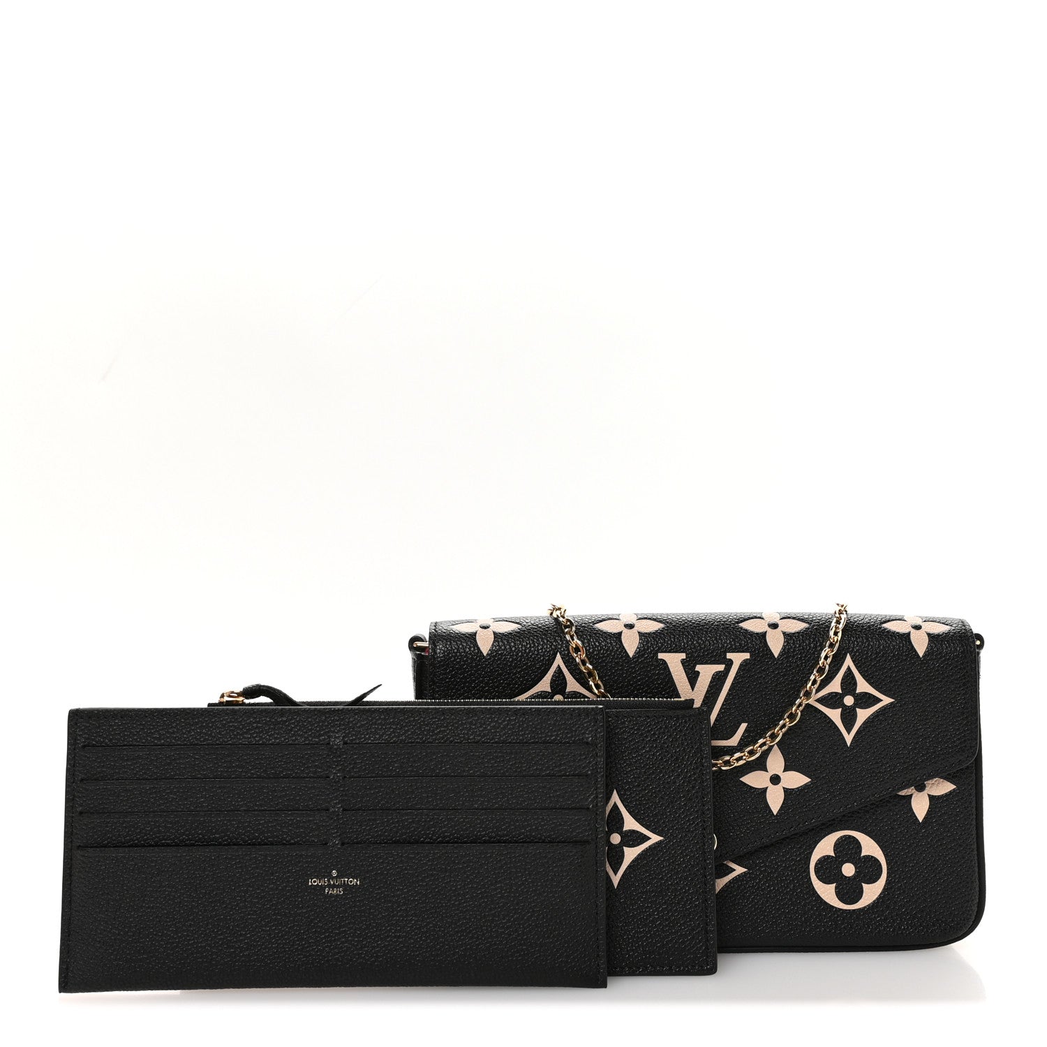 Empreinte Monogram Giant Felicie Pochette Black Beige