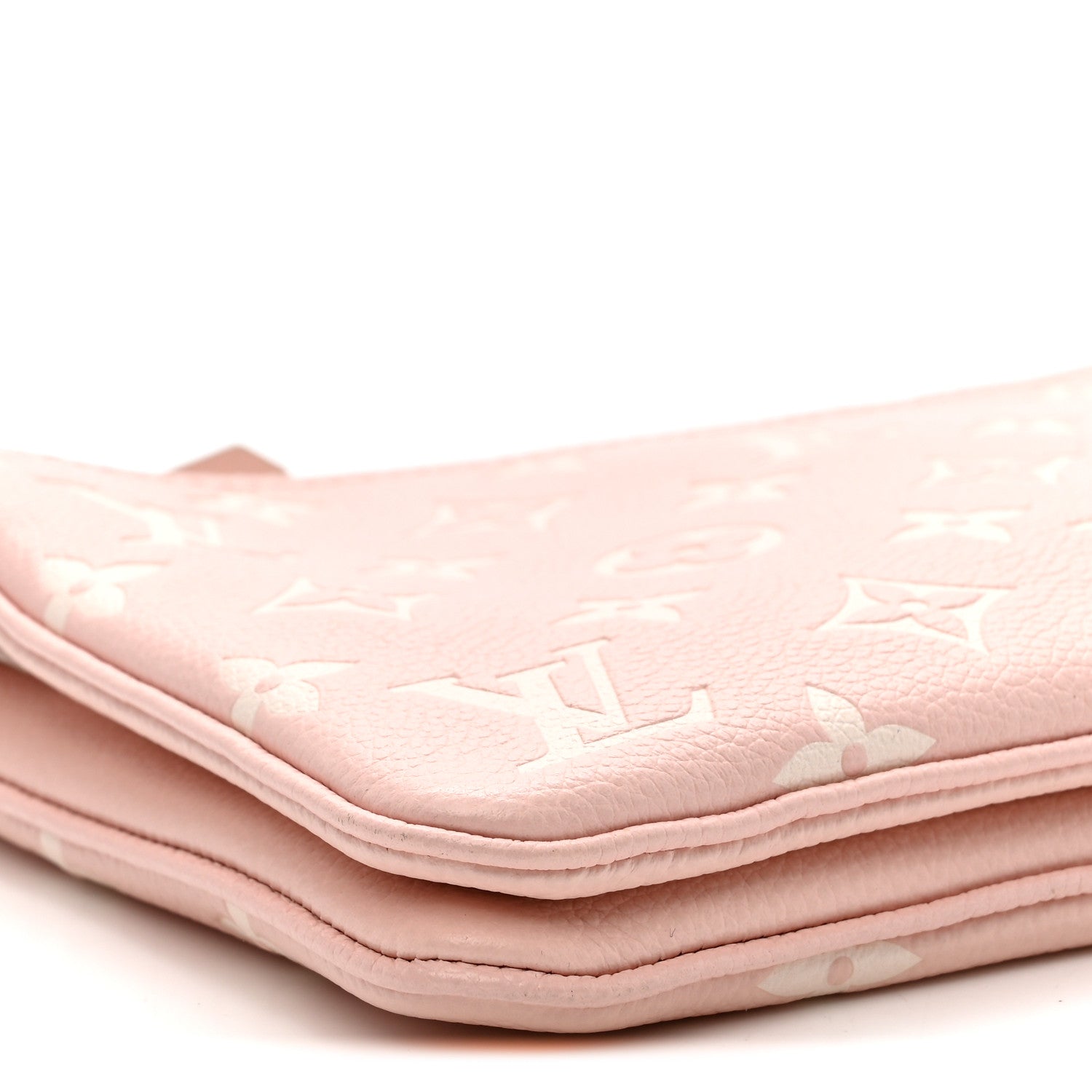 Empreinte Monogram Double Zip Pochette Rose