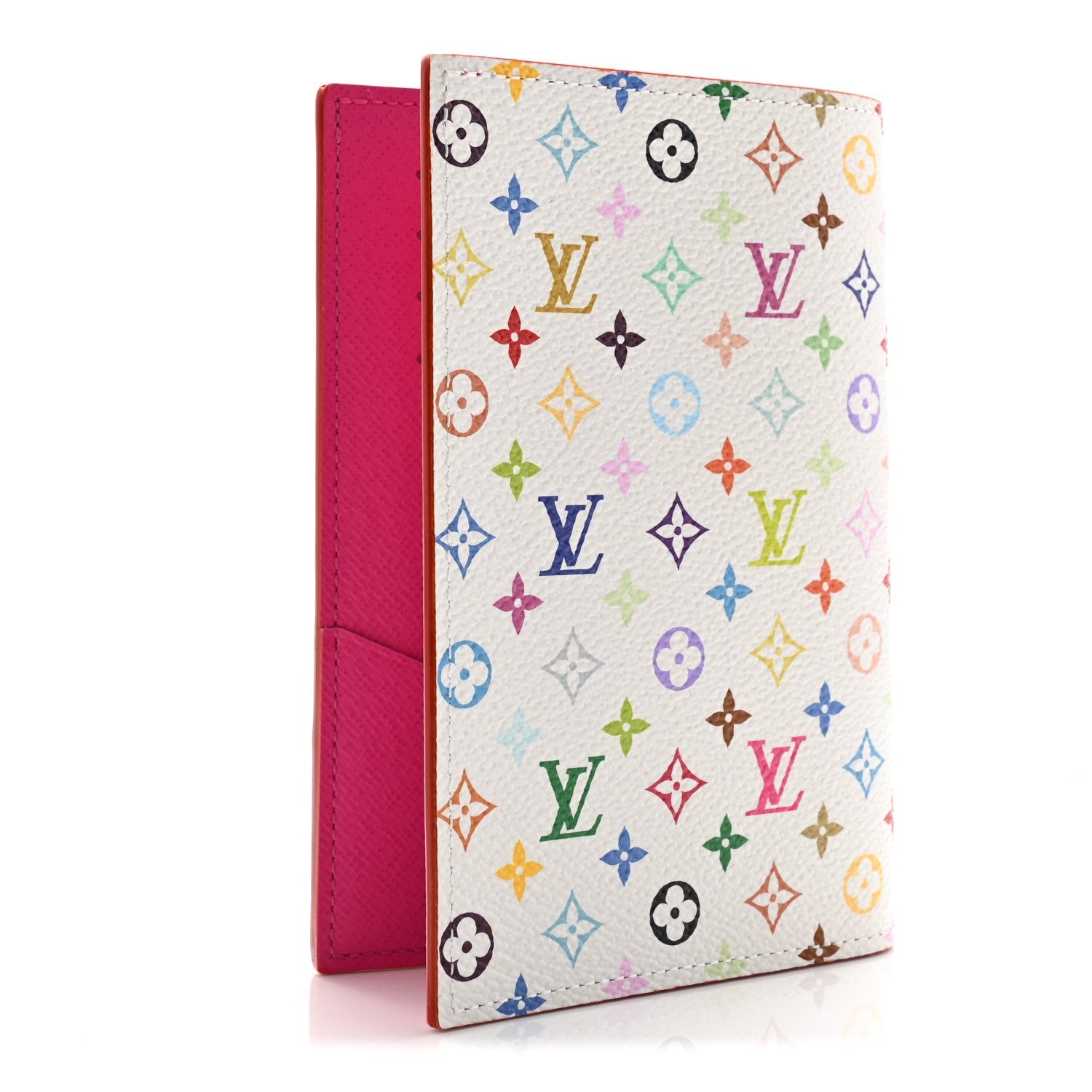 LV X TM Monogram Multicolor Passport Cover White