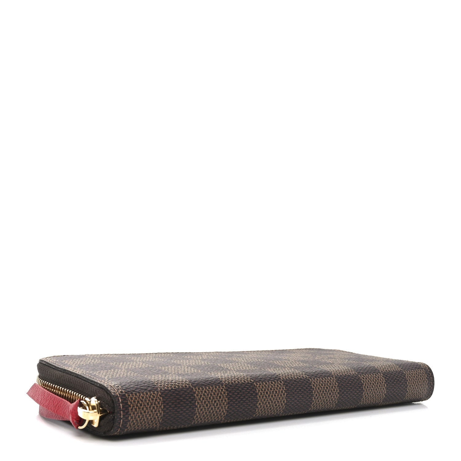 Damier Ebene Clemence Wallet Cherry