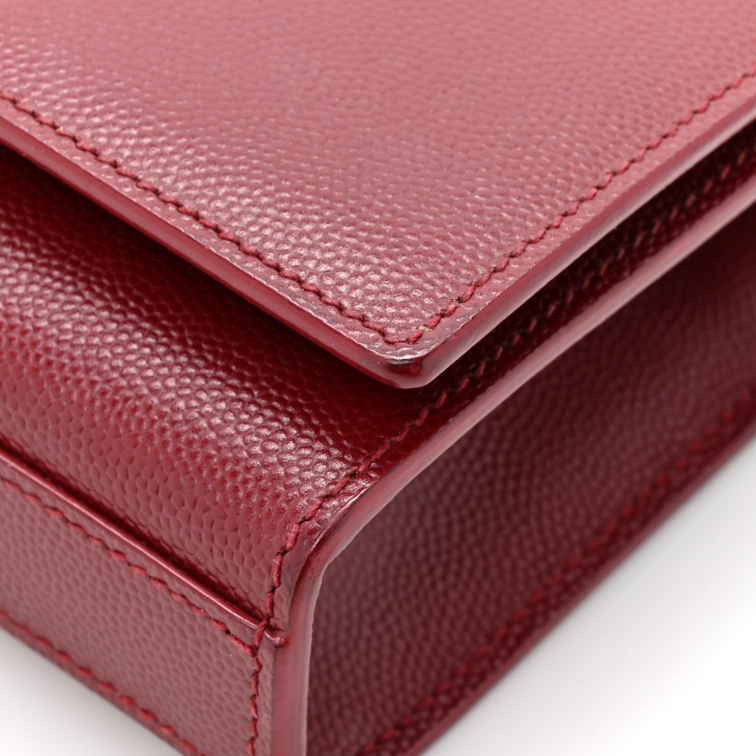 Grain De Poudre Small Monogram Kate Satchel Red