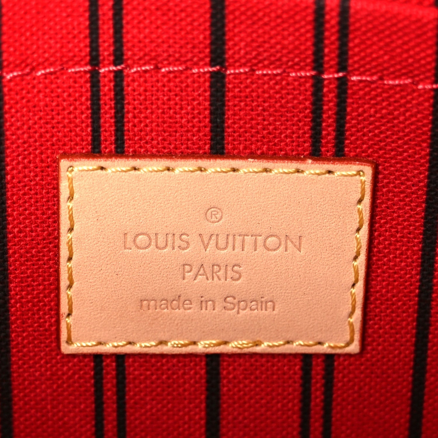 Monogram Neverfull MM GM Pochette Cherry