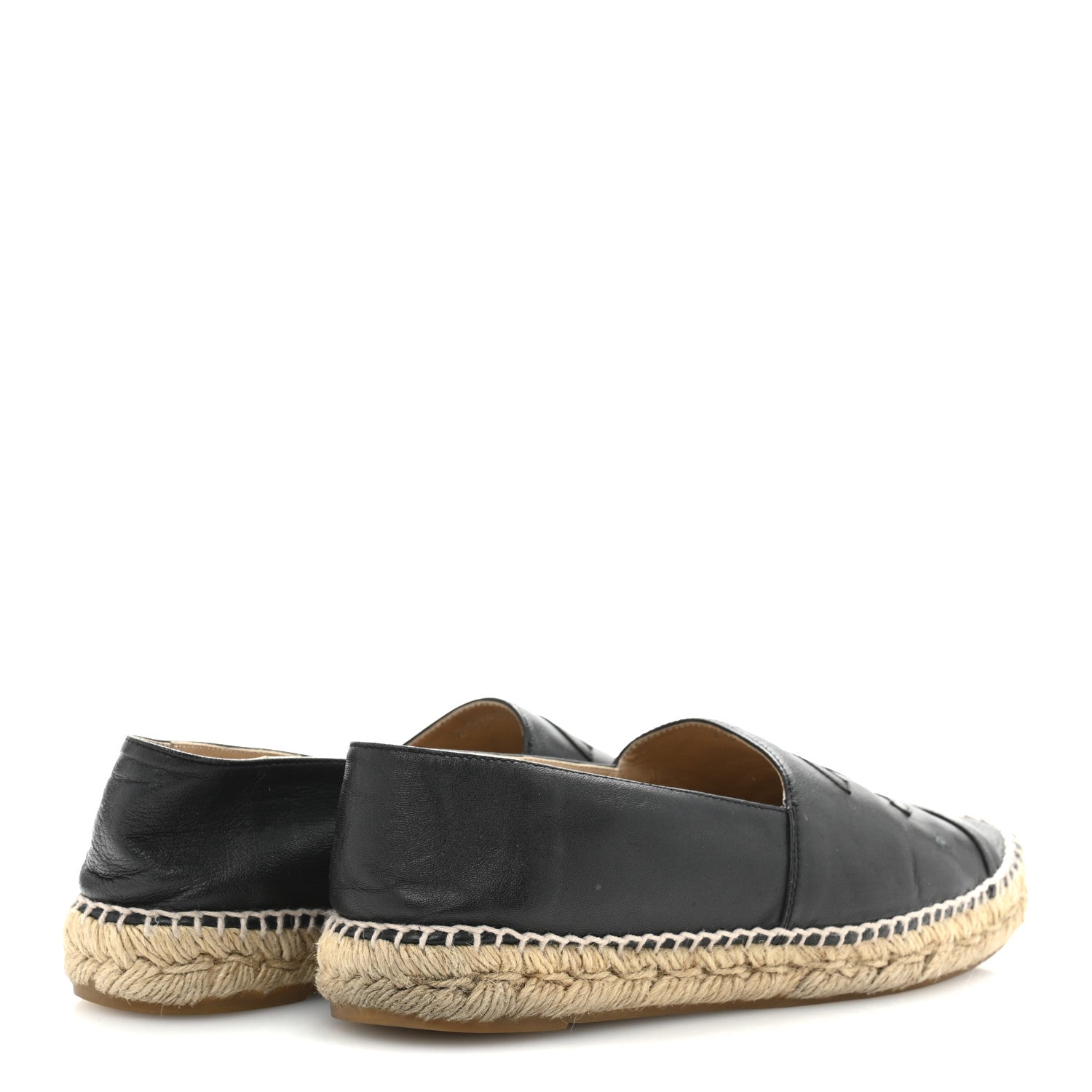 Lambskin CC Espadrilles 40 Black