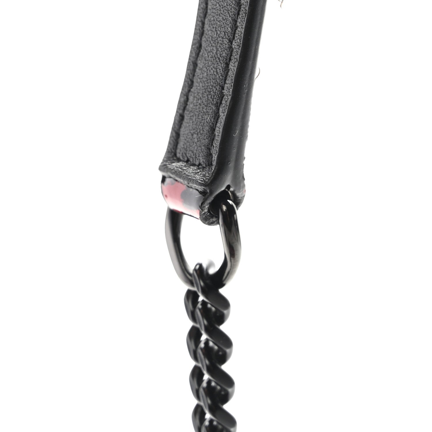 Patent Calfskin Leopard Print Monogram Mini Lou Camera Bag Red