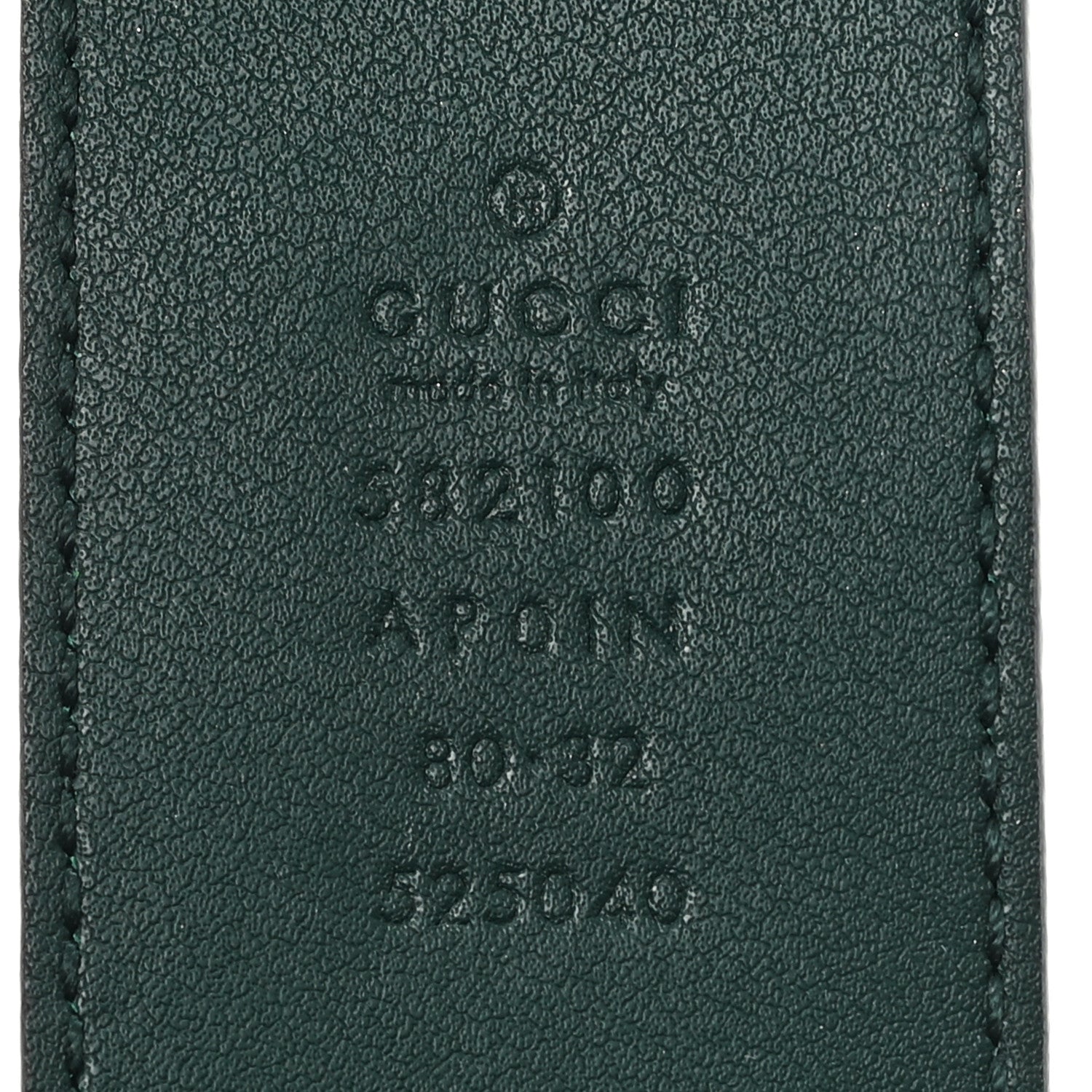 Calfskin Crystal Double G 40mm Belt 80 32 Emerald