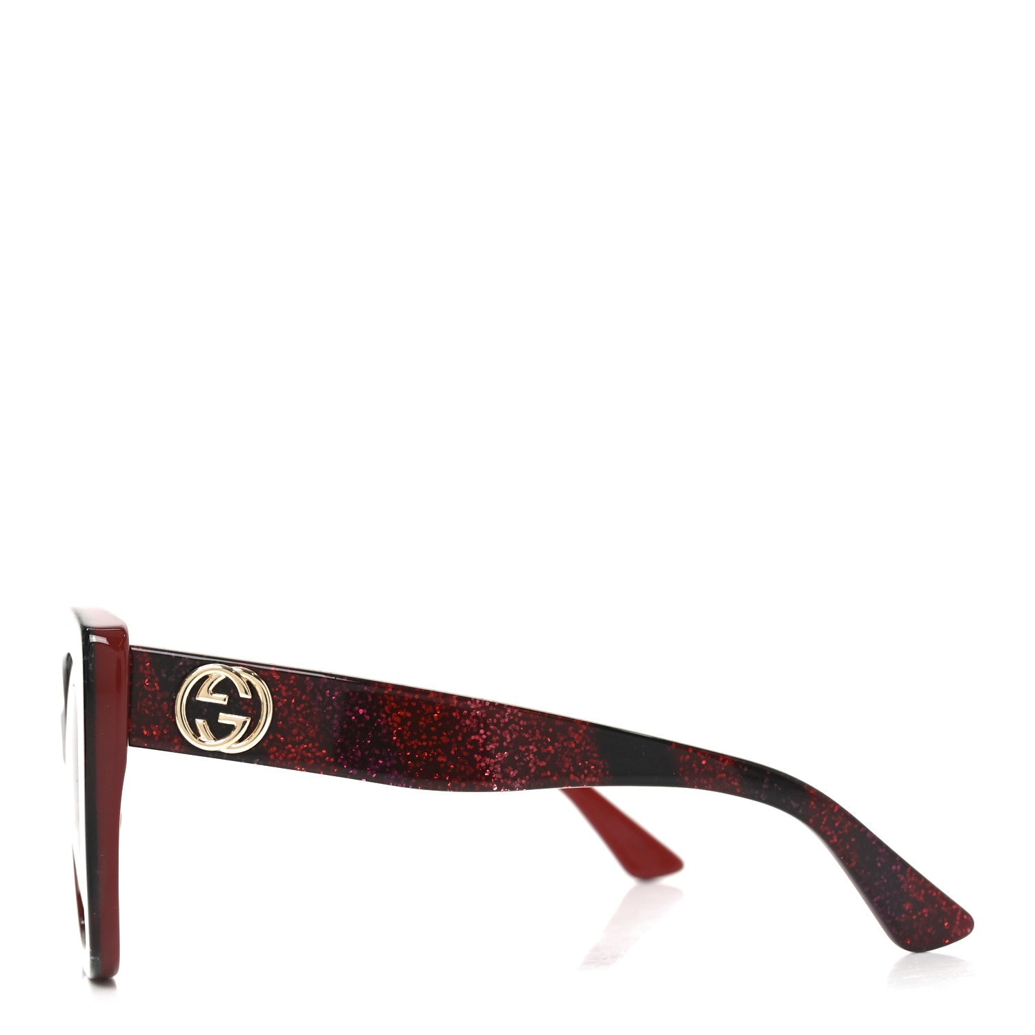 Acetate Glitter Sunglasses GG0327S Red