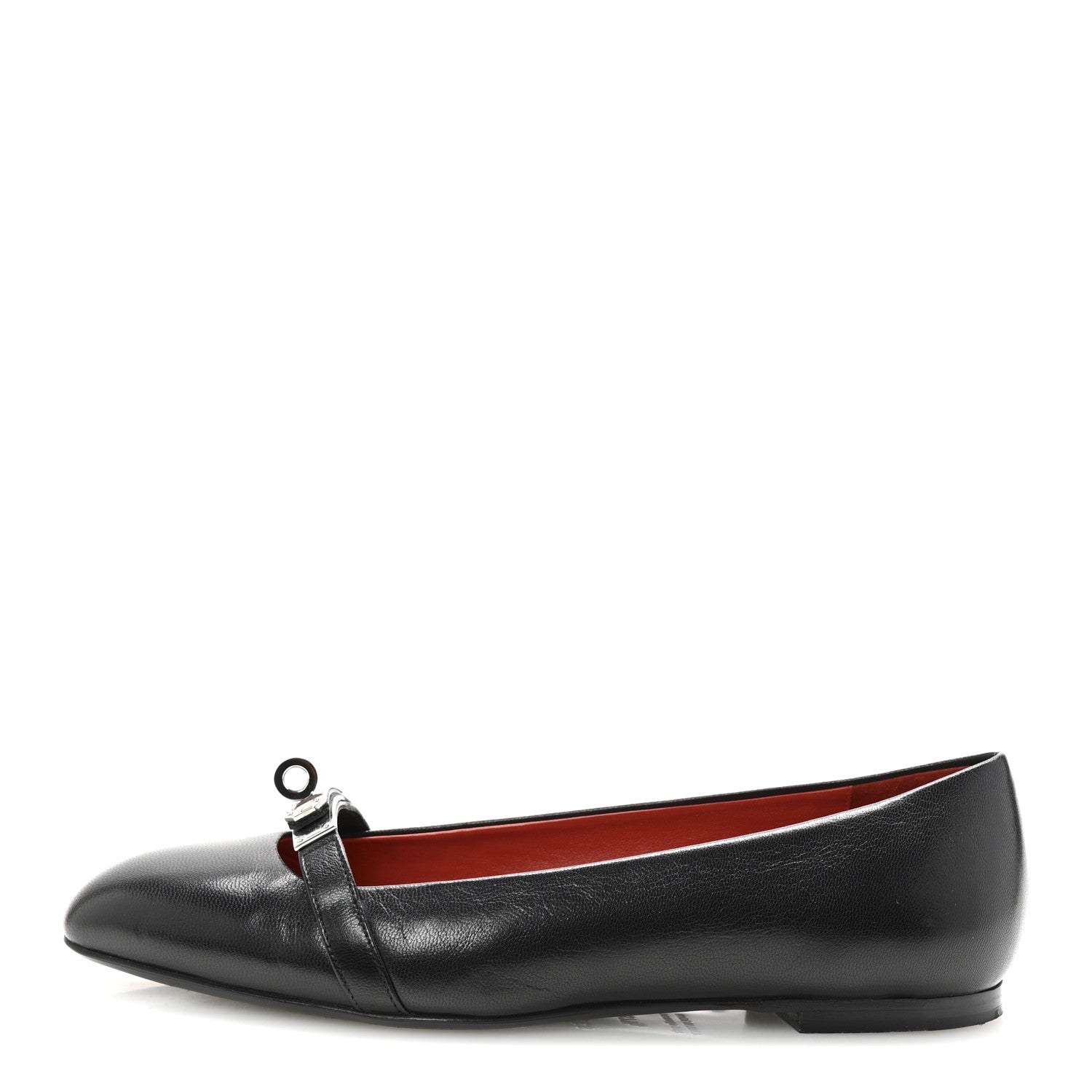 Goatskin Bilbao Ballerina Flats 37.5 Black