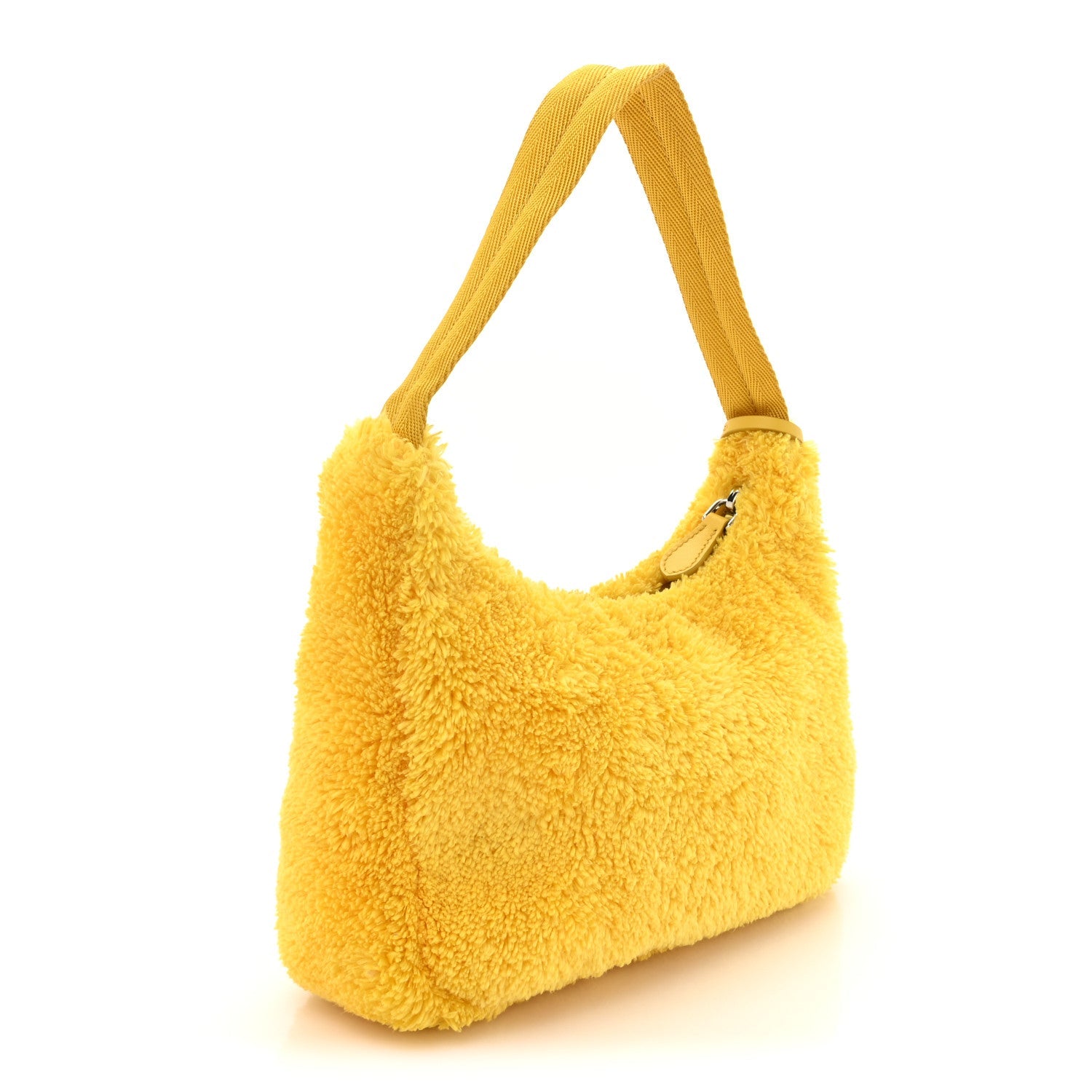 Terry Cloth Mini Re-Edition 2000 Bag Giallo Black
