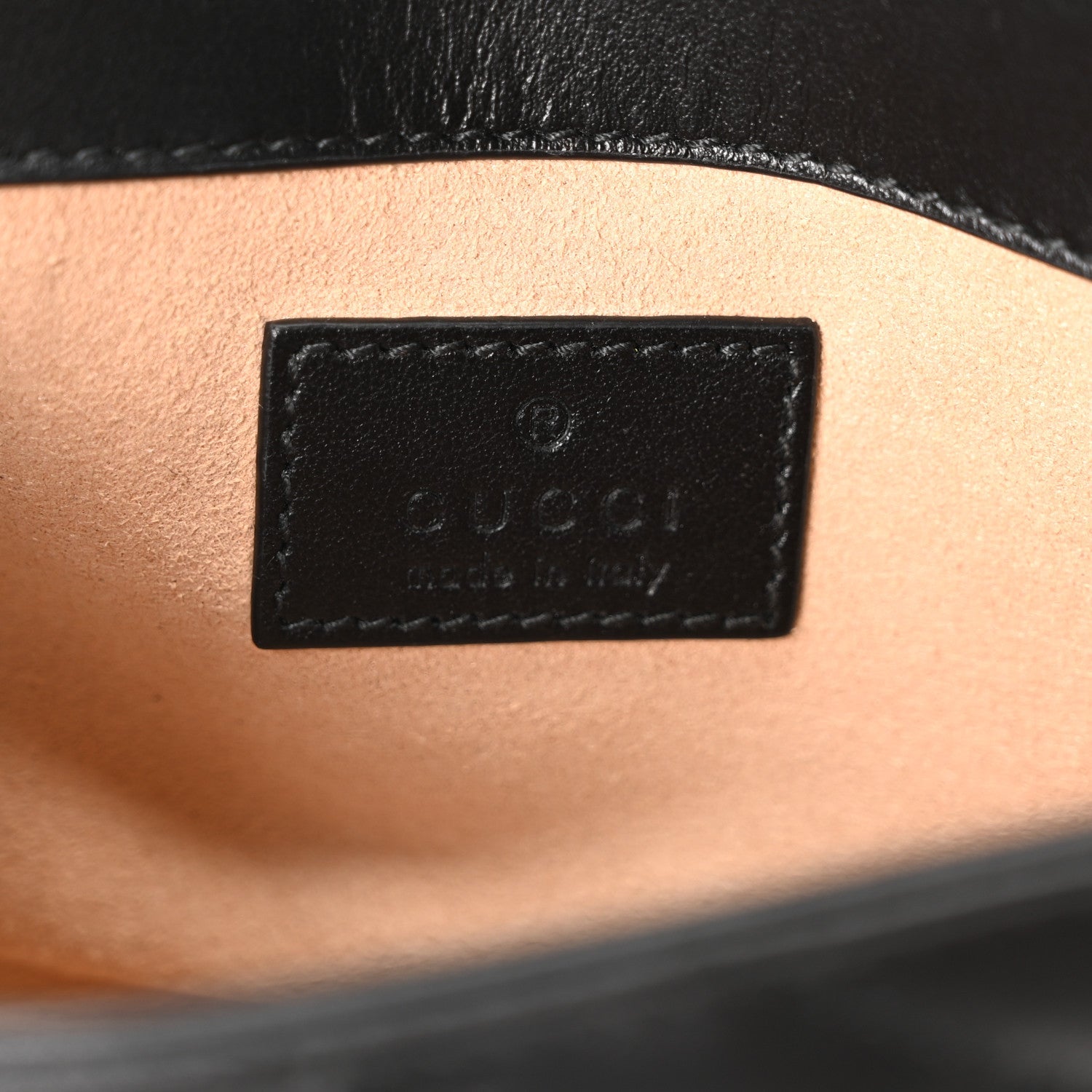 Calfskin Matelasse Monochrome GG Marmont Chain Belt Bag Black