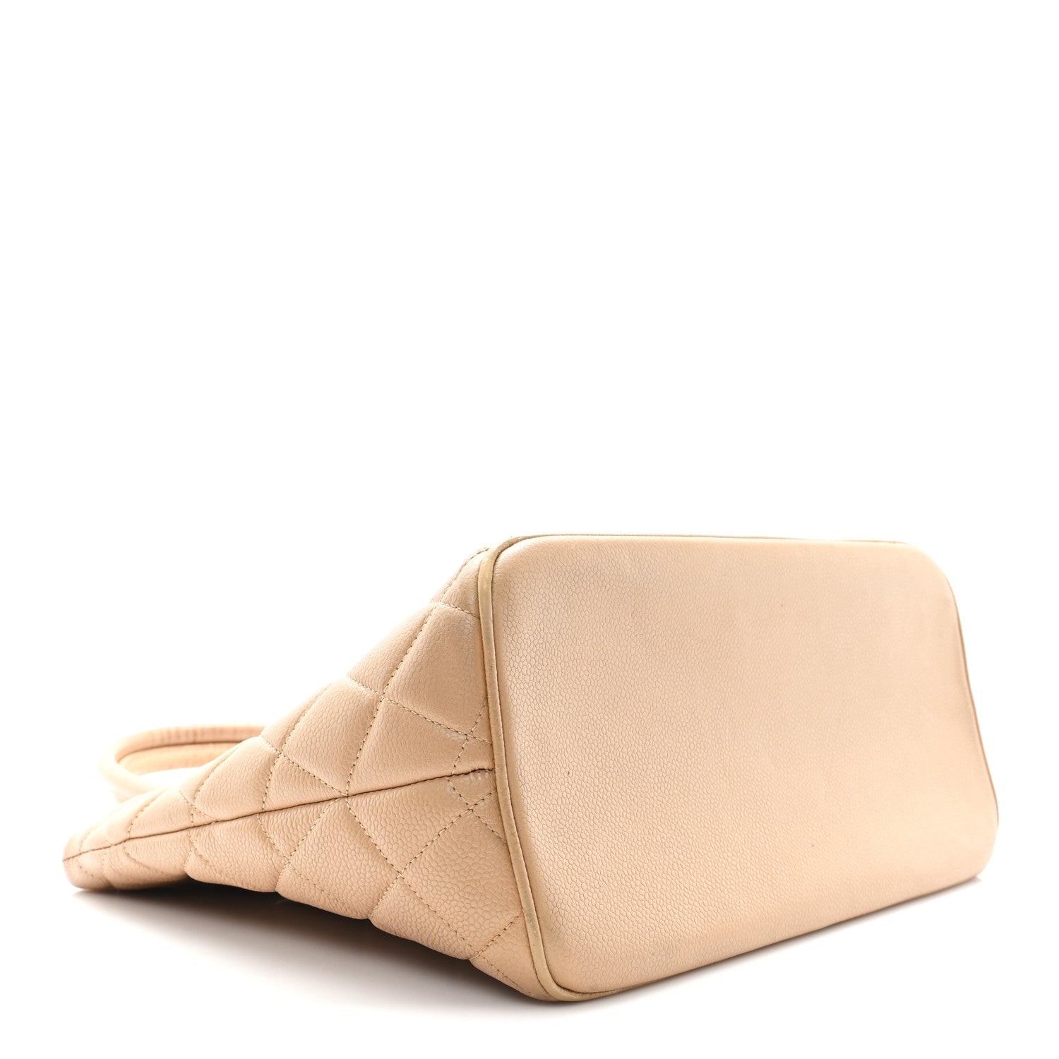Caviar Quilted Medallion Tote Beige